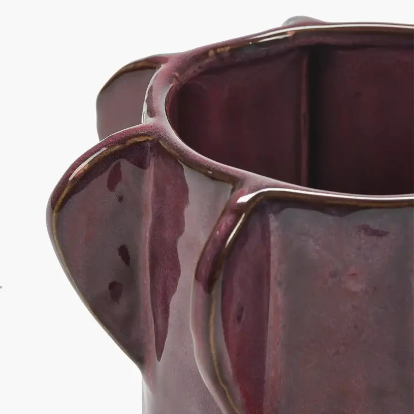 Bloempot aubergine molly - H 15 CM