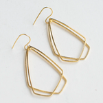 Fleur Fatale Fragile/not Fragile - TalkingTraces - double earhooks - goud