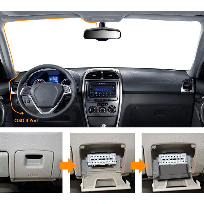 Vantrue OBD permanente voeding USB-C