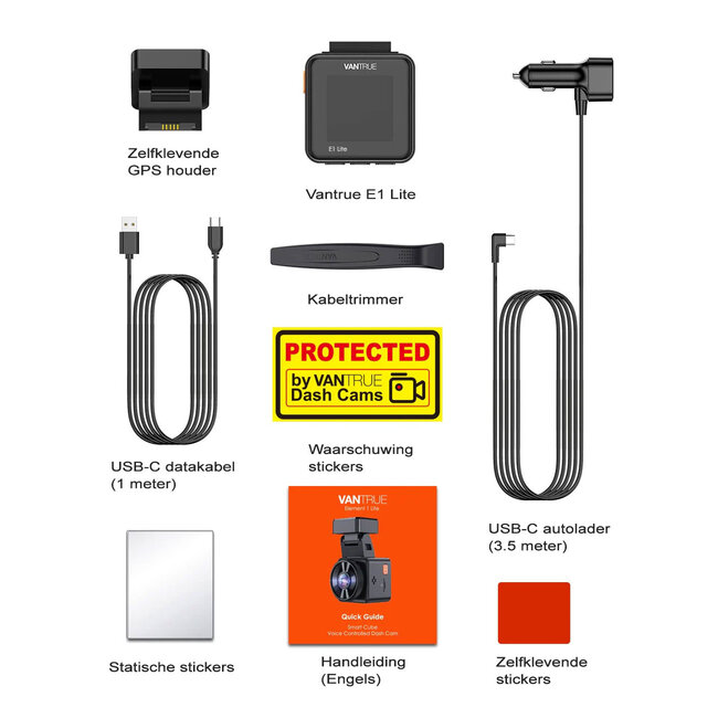 Vantrue E1 Lite FullHD Wifi GPS