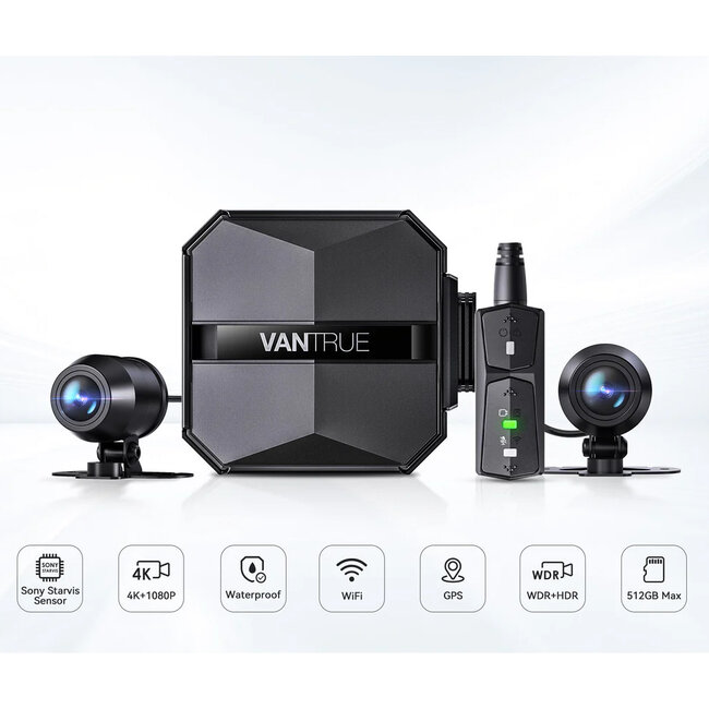 Vantrue F1 4K Dual Wifi GPS