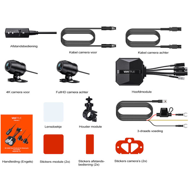 Vantrue F1 4K Dual Wifi GPS