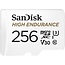 Sandisk 256gb High Endurance U3 V30 microSD kaart