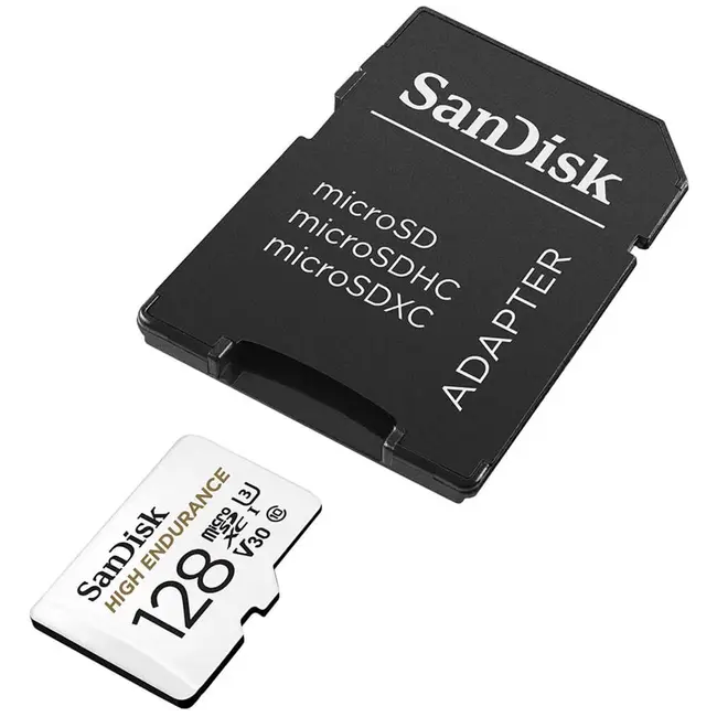 Sandisk 128gb High Endurance U3 V30 microSD kaart
