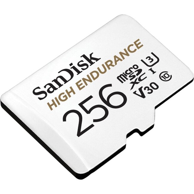 Sandisk 256gb High Endurance U3 V30 microSD kaart