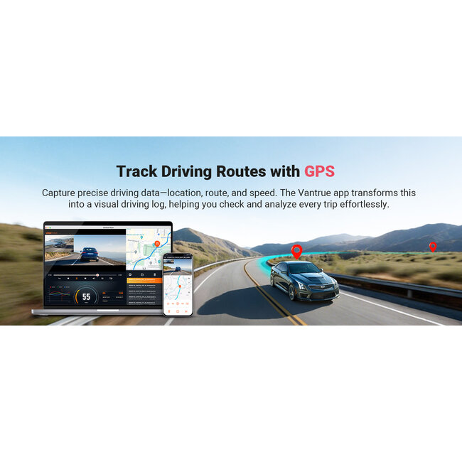 Vantrue E2 Pro Cloud 4K Wifi GPS dashcam