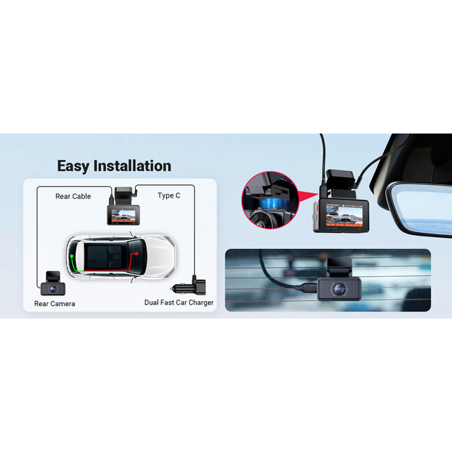 Vantrue E2 Pro Cloud 4K Wifi GPS dashcam