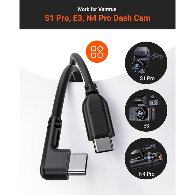Vantrue N4 Pro / N4S 9 meter kabel voor achtercamera