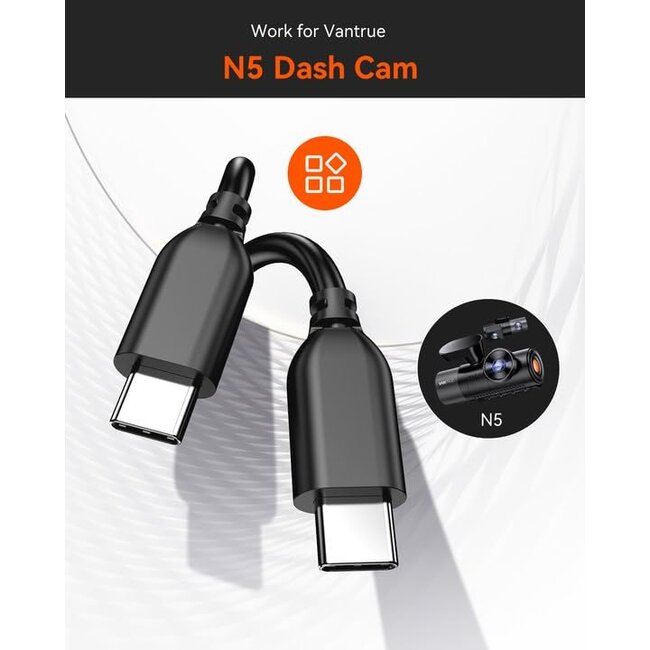 Vantrue N5 / N5S 15 meter kabel voor achtercamera