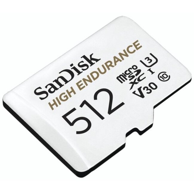 Sandisk 512gb High Endurance U3 V30 microSD kaart