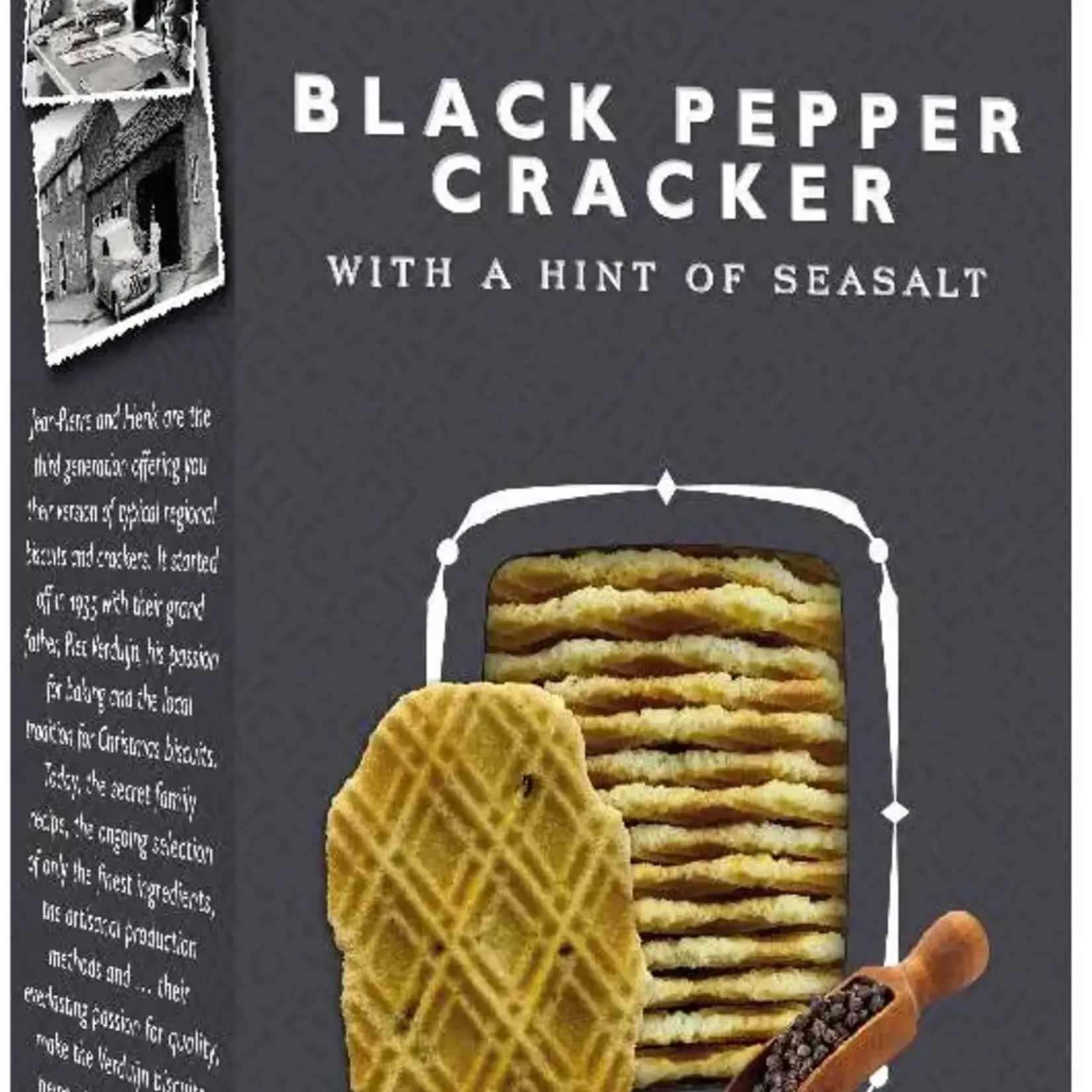 Verduijn's Black Pepper & Seasalt Crackers 75g