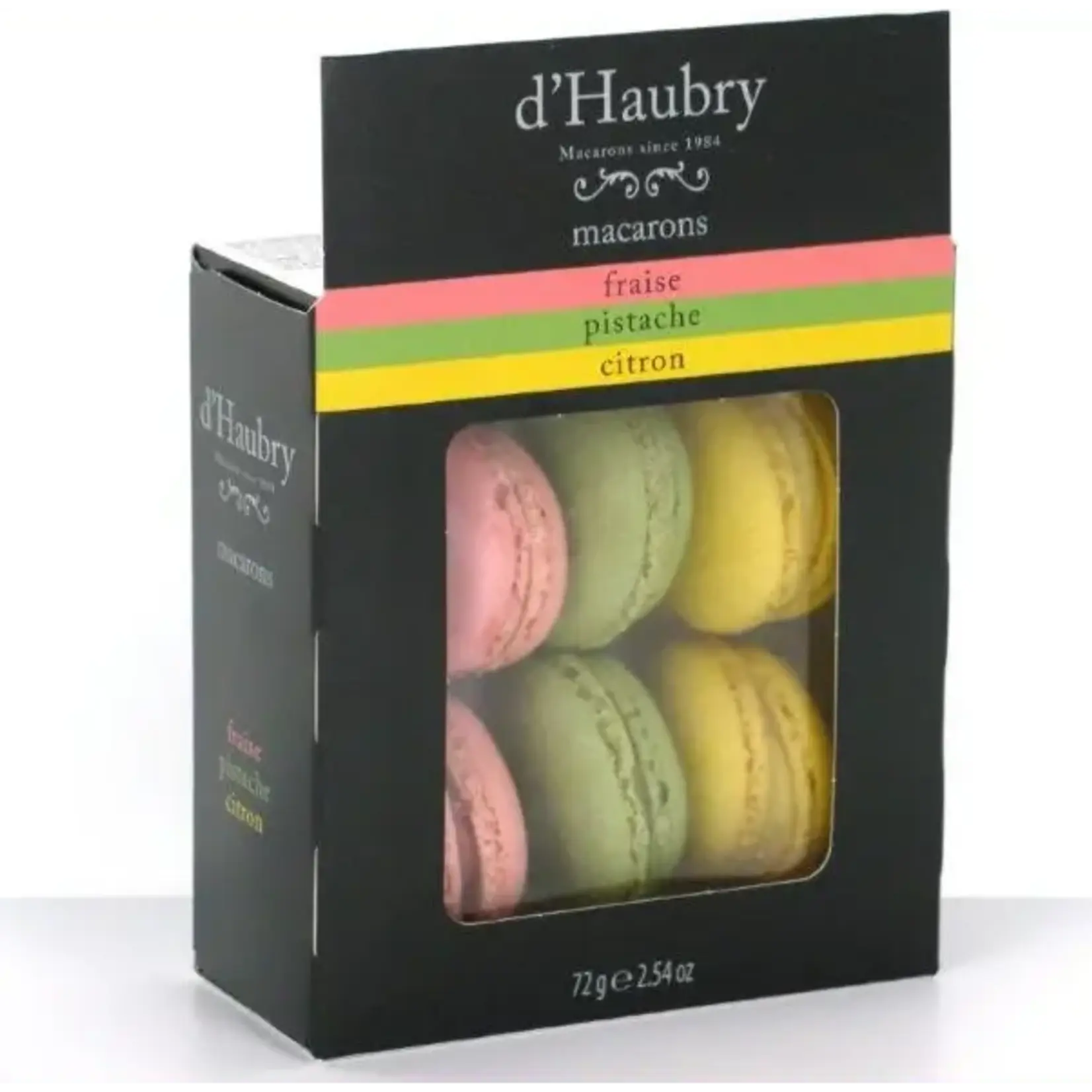 Macarons Aardbei-Pistache-Citroen 72g