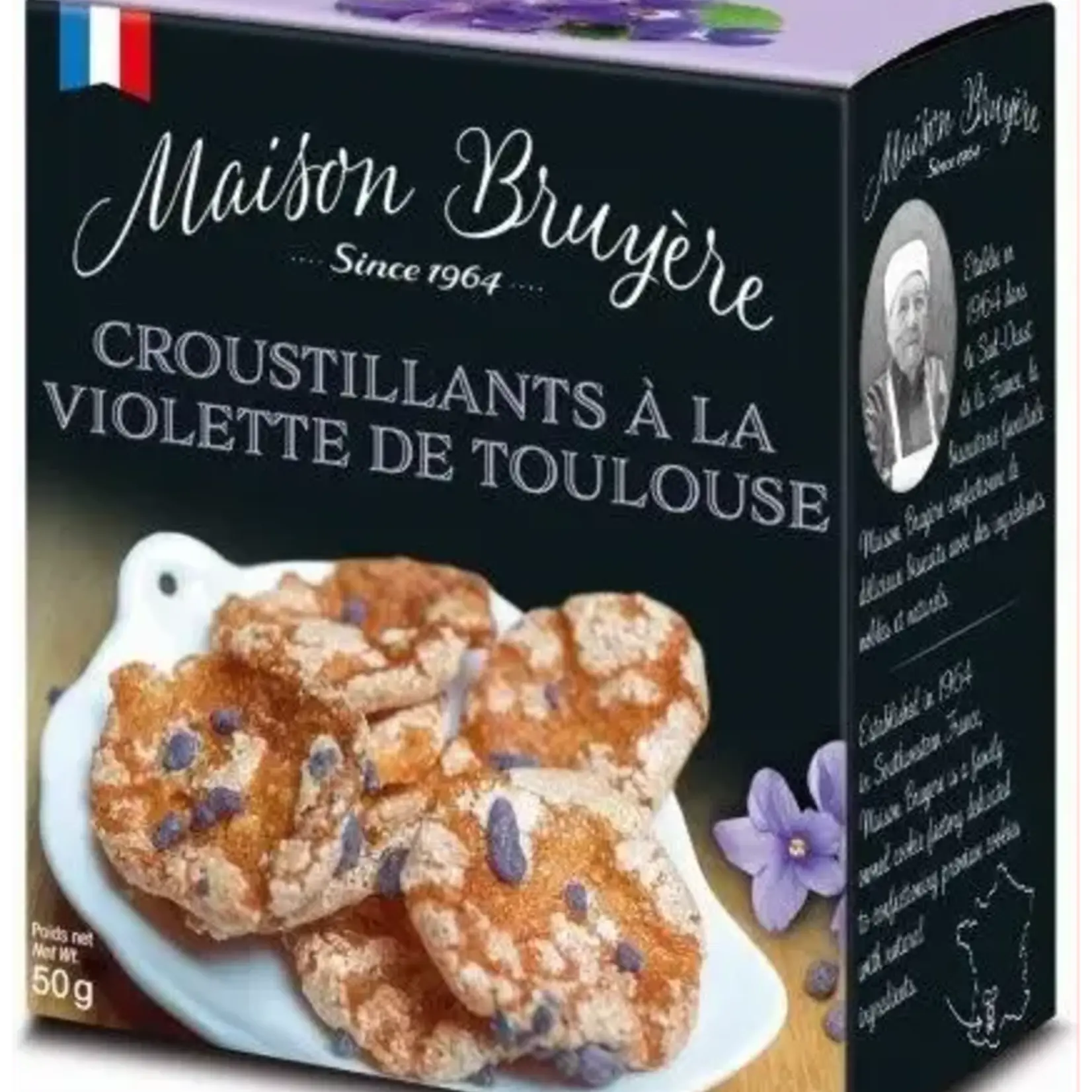 Maison Bruyère Violet Krokant Koekjes 50g