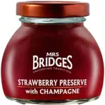Mrs Bridges Strawberry Preserve with Champagne 113g
