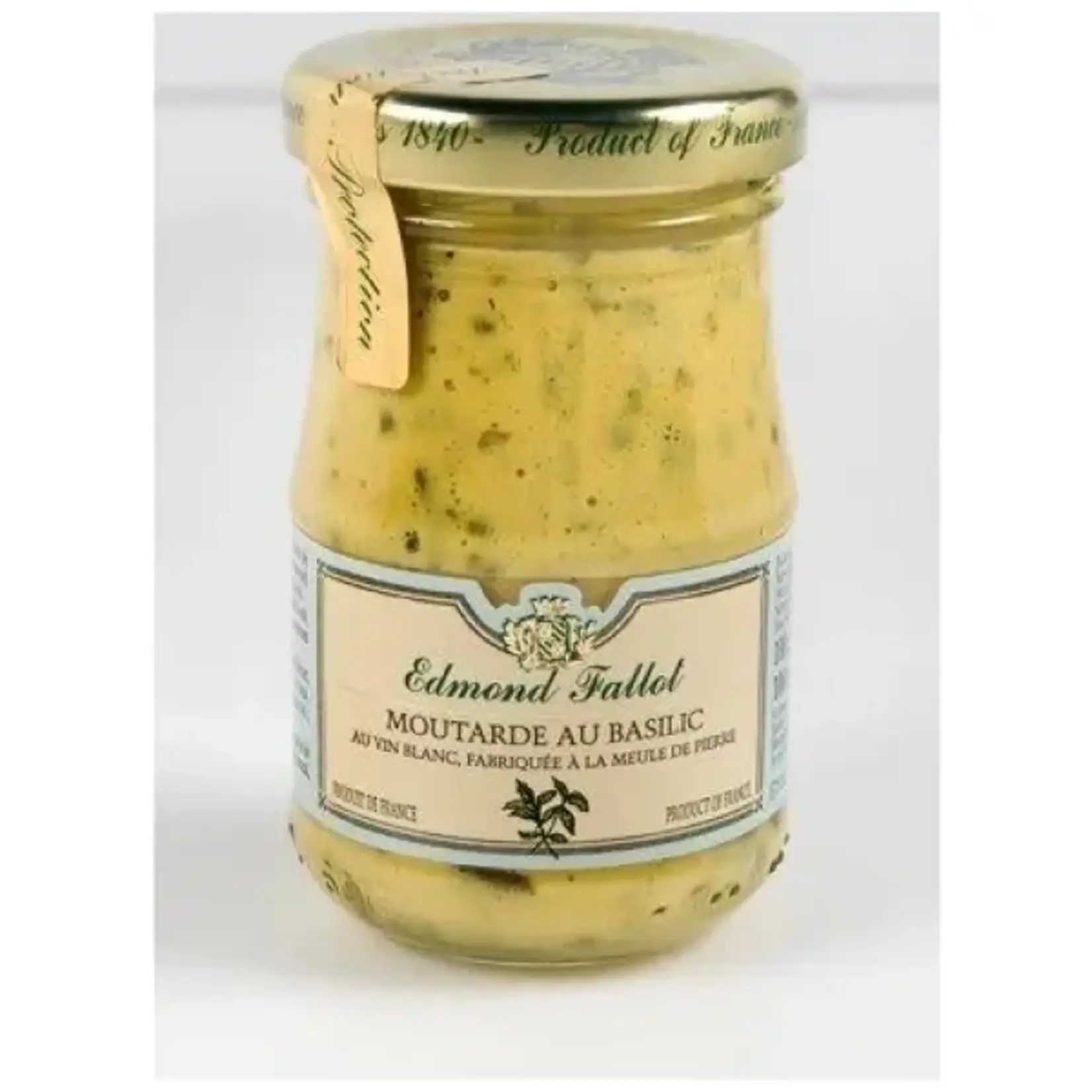 Edmond Fallot Moutarde au Basilic 105g