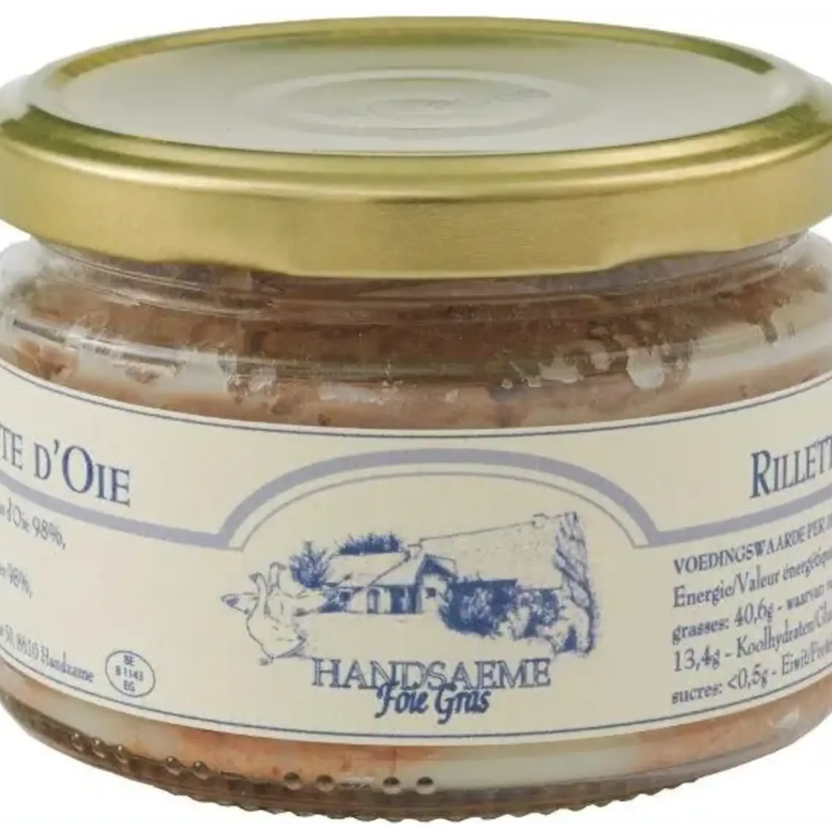Handsaeme Rillette van Gans Bokaal 200g