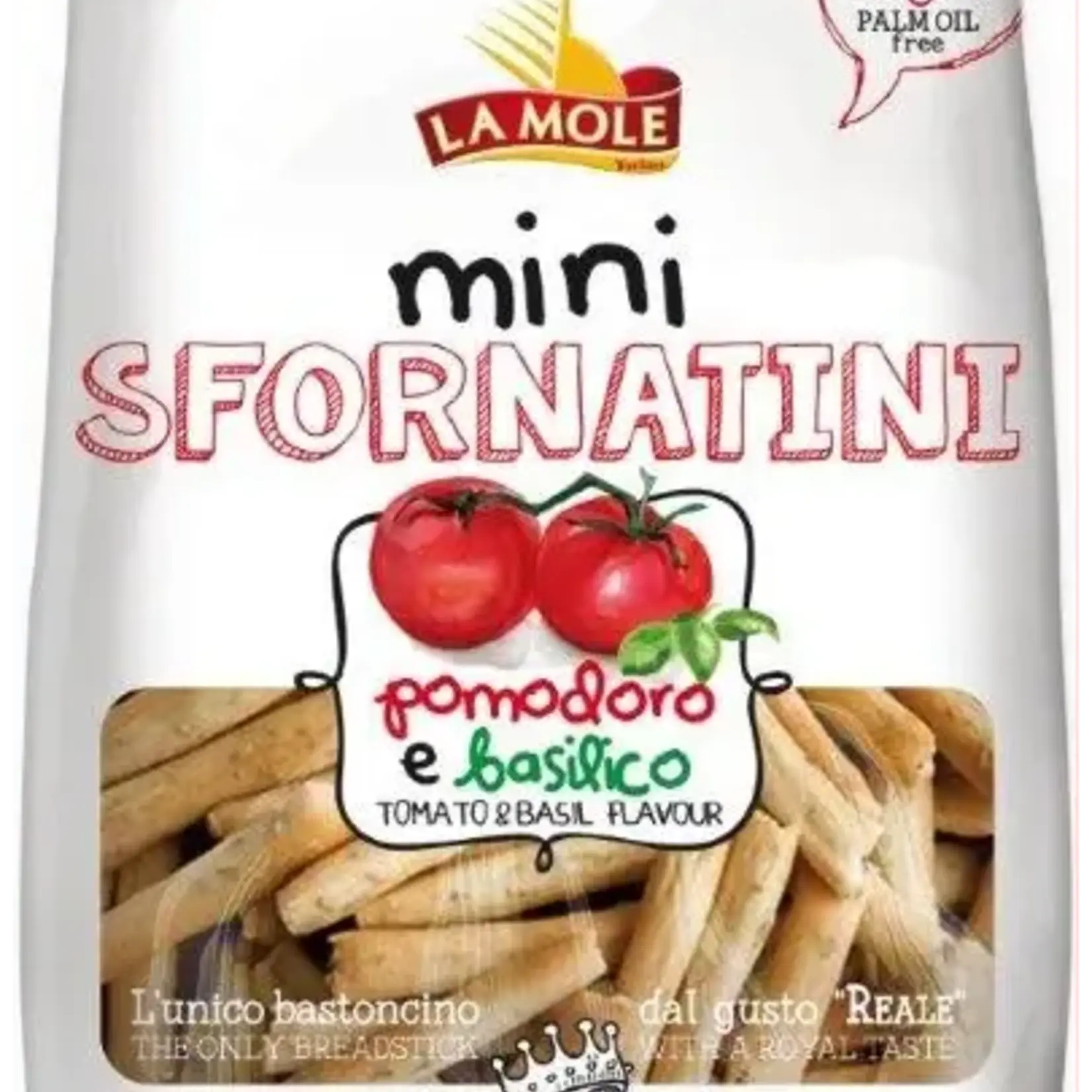 La Mole Mini Sfornatini Pomodoro & Basilico 100g