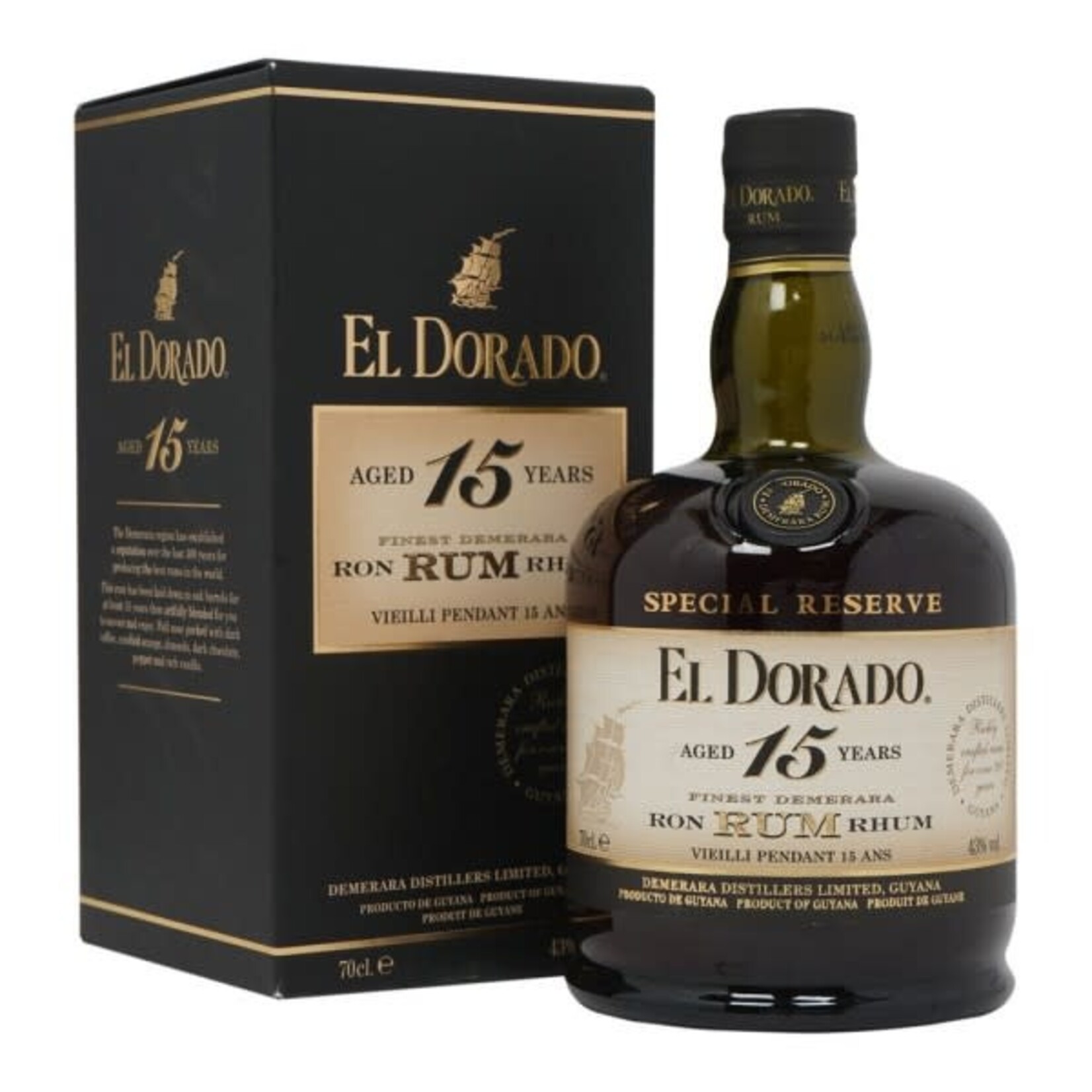 El Dorado 15Y 43% 70cl