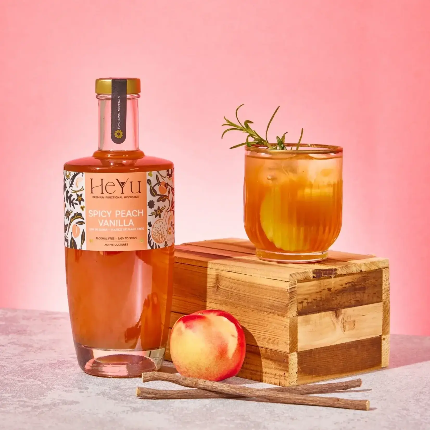 HeYu Spicy Peach Vanilla 70cl