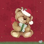 Kerst Teddybeer Servetten 20 stuks