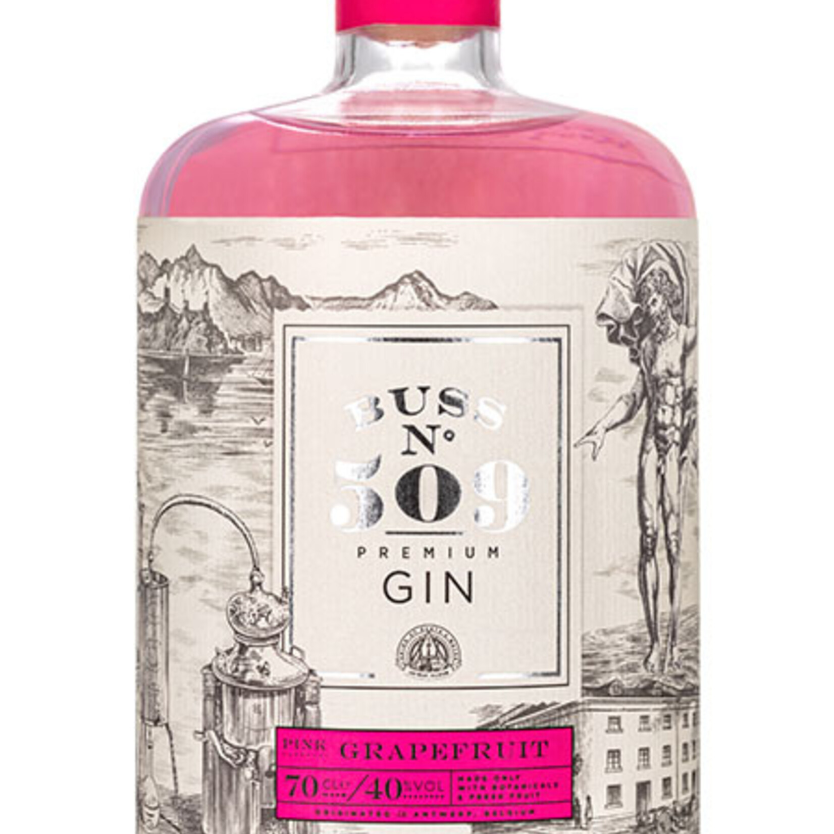 Buss°509 Grapefruit Gin 40% 70cl