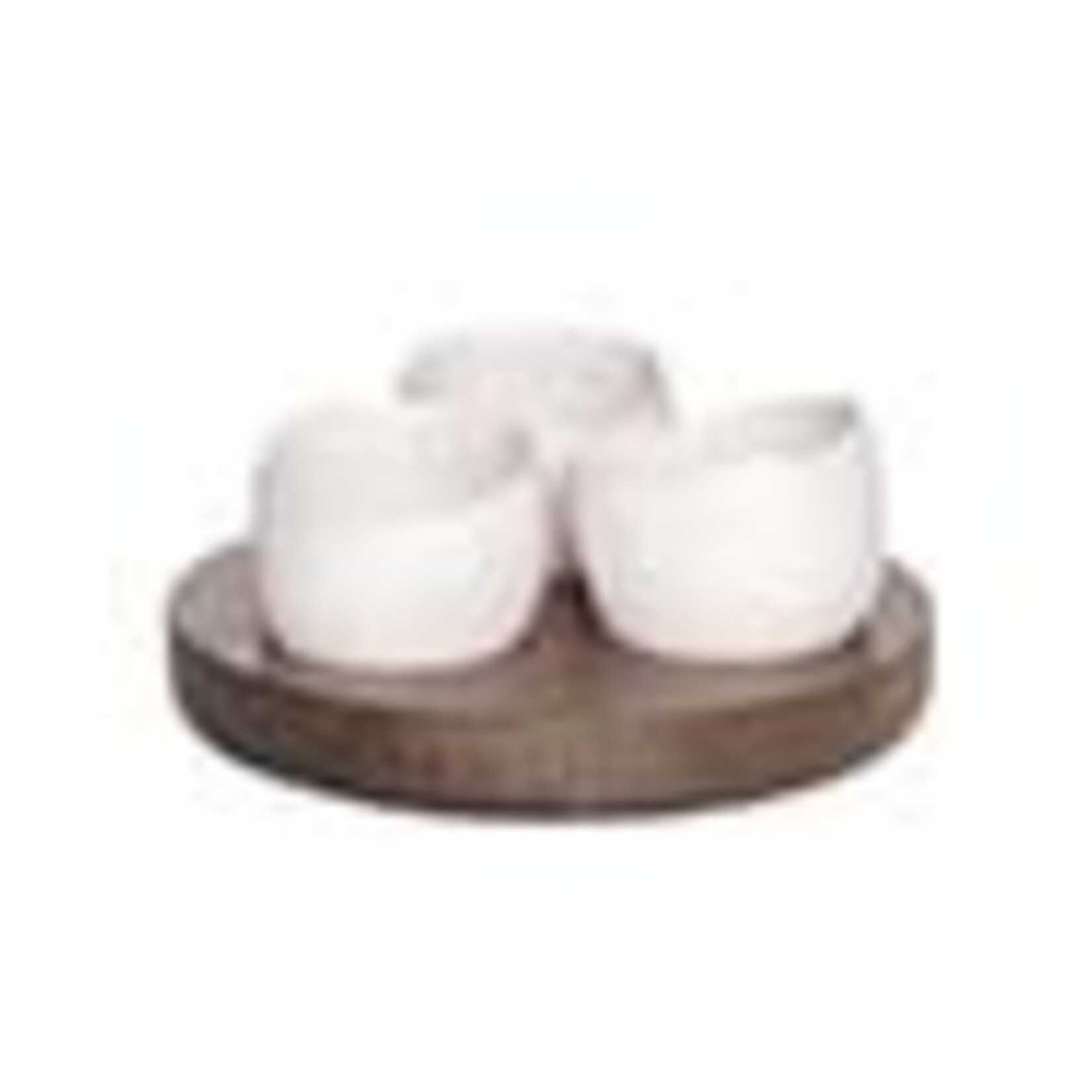 Cosy & Trendy Bao Aperoset Basis Hout - 3 Potjes Wit