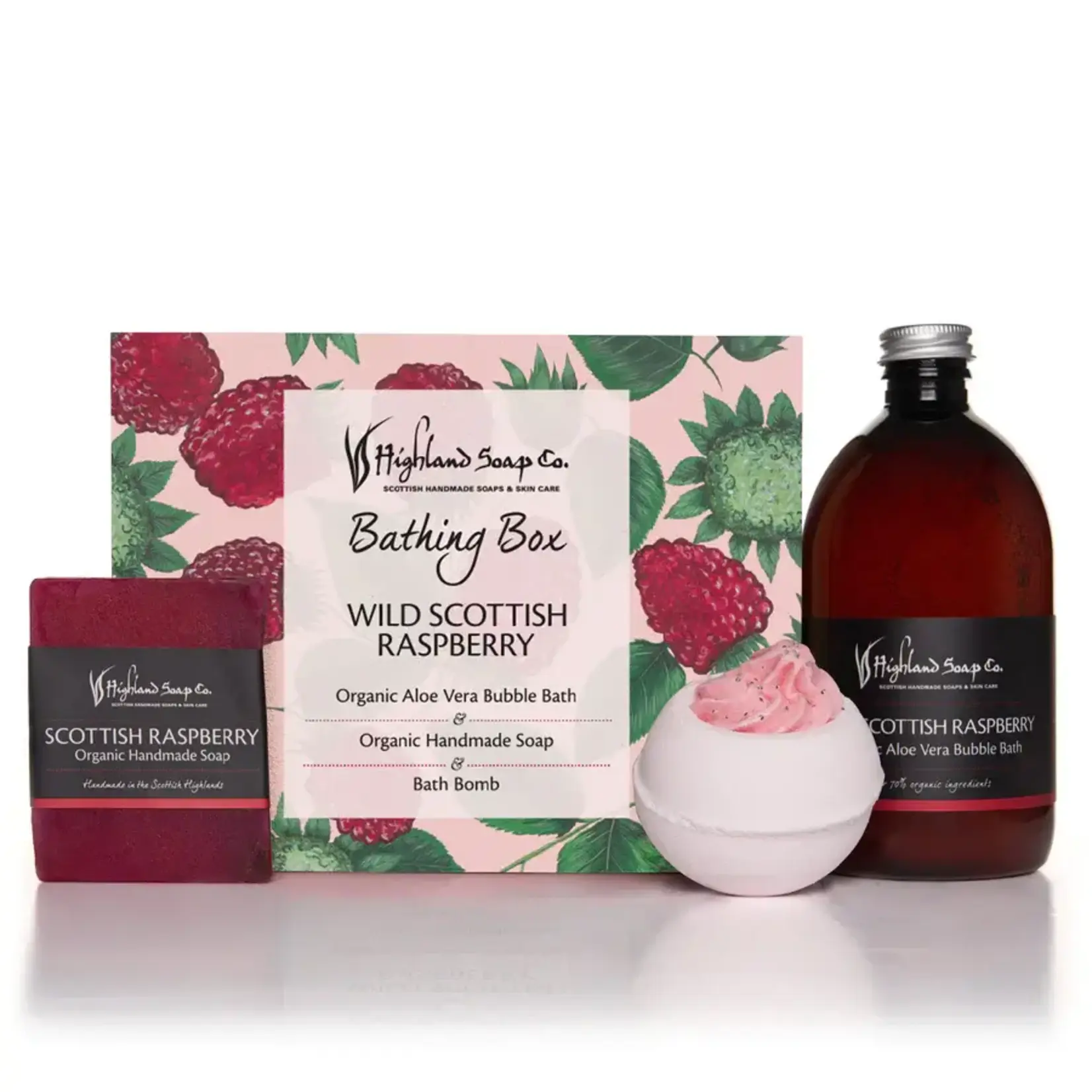 Highland Soap Co. - Wild Scottish Raspberry Bathing Box
