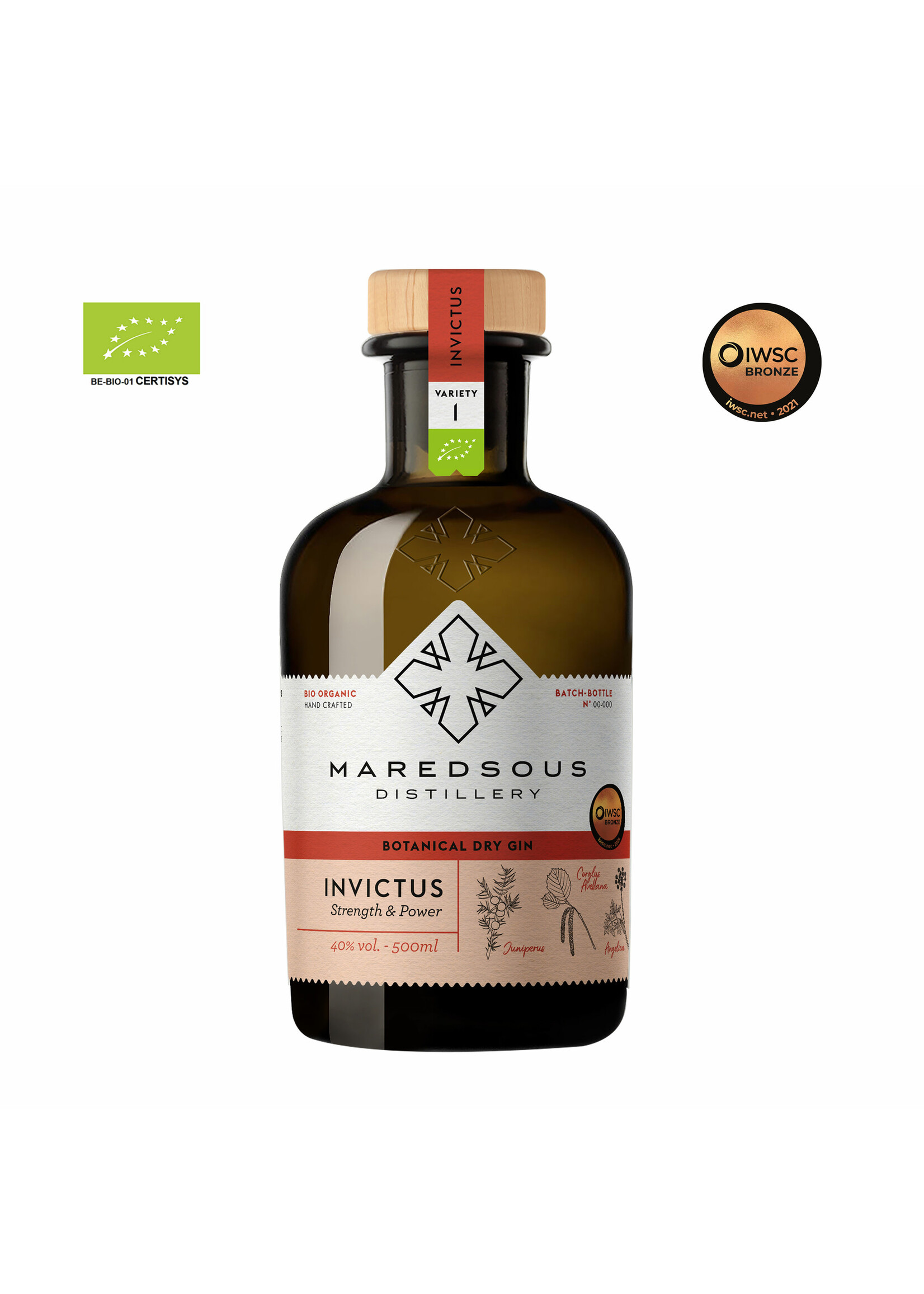 Maredsous Invictus Gin 40% 50cl