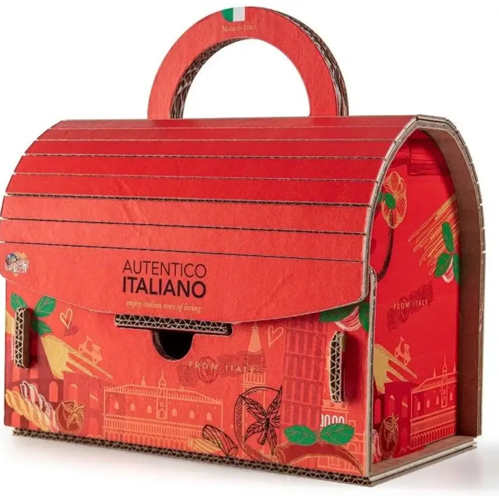 Bella Italia Pasta Koffertje XL Rood Giftset 1280g