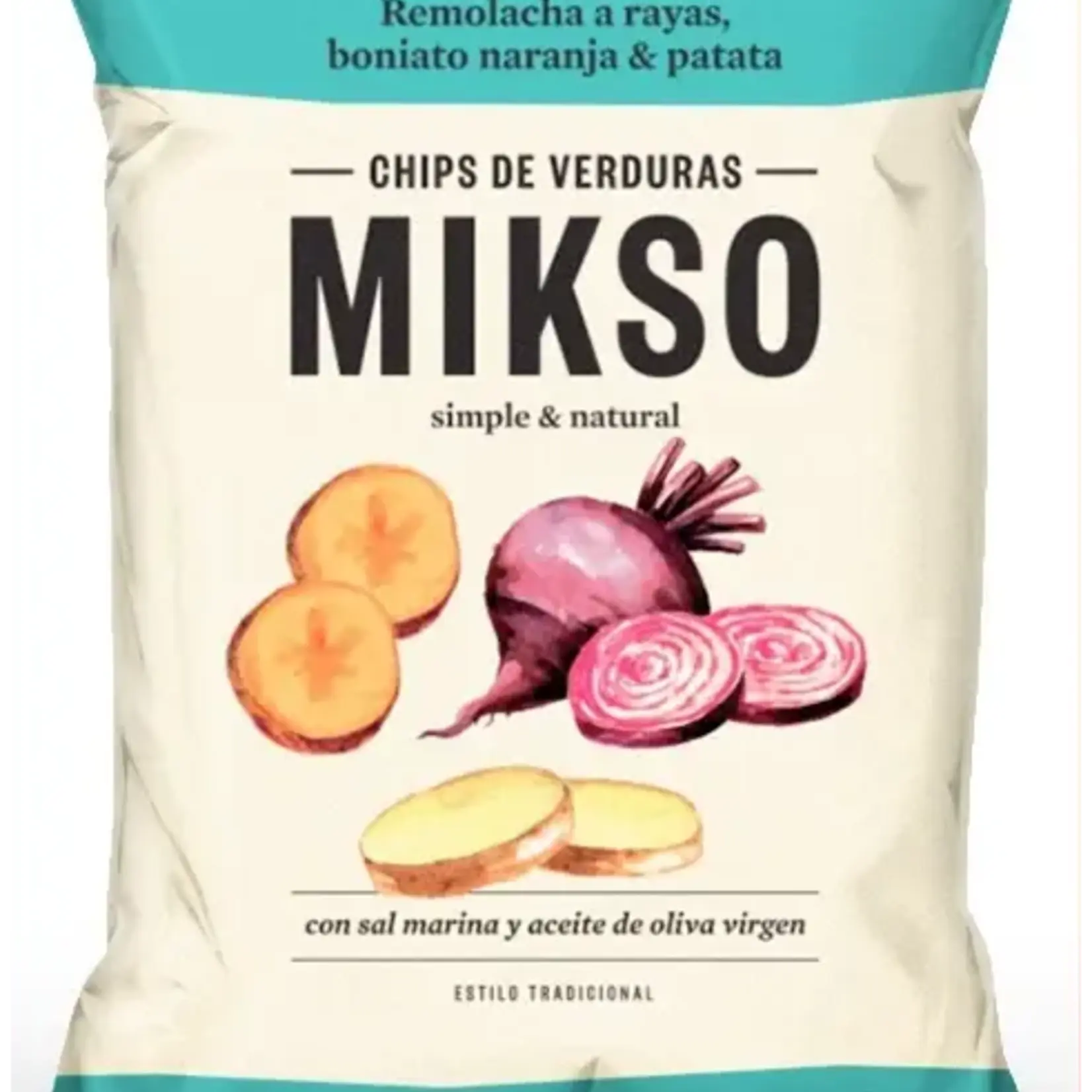 Mikso Groentechips Groen 85g