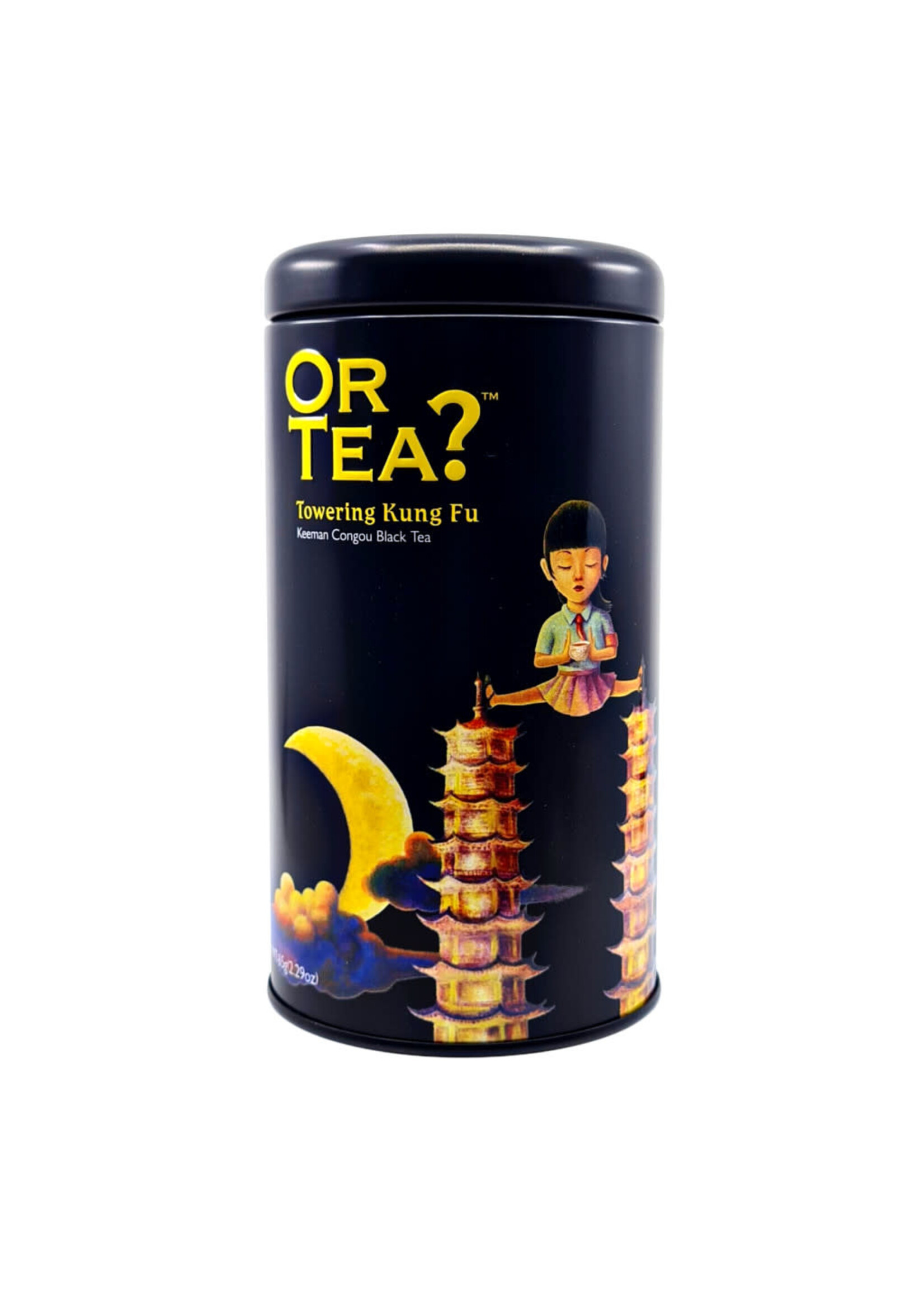 Or Tea? Towering Kung Fu Tin Canister