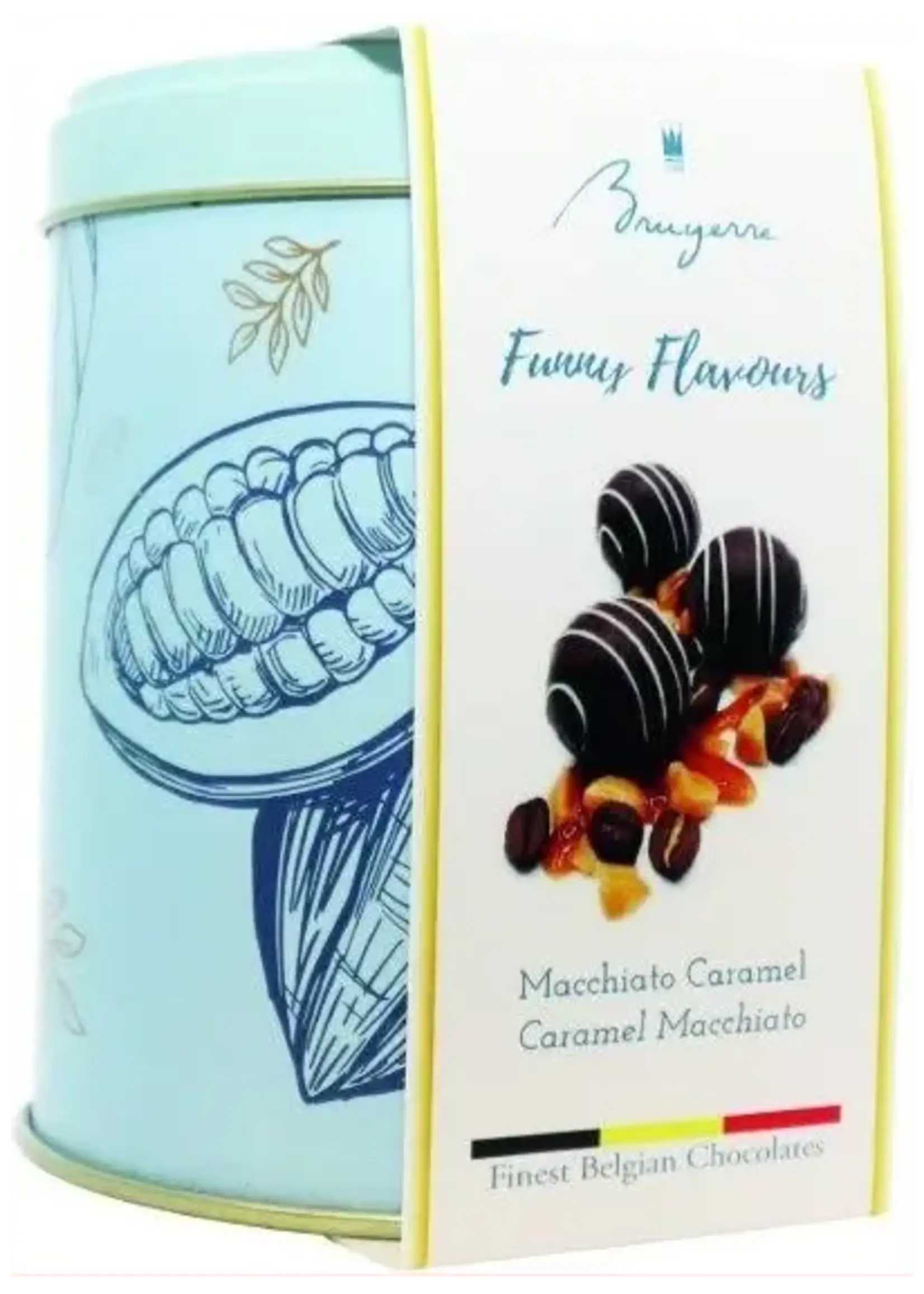 Bruyerre Truffels Macchiato Caramel Blik 100g
