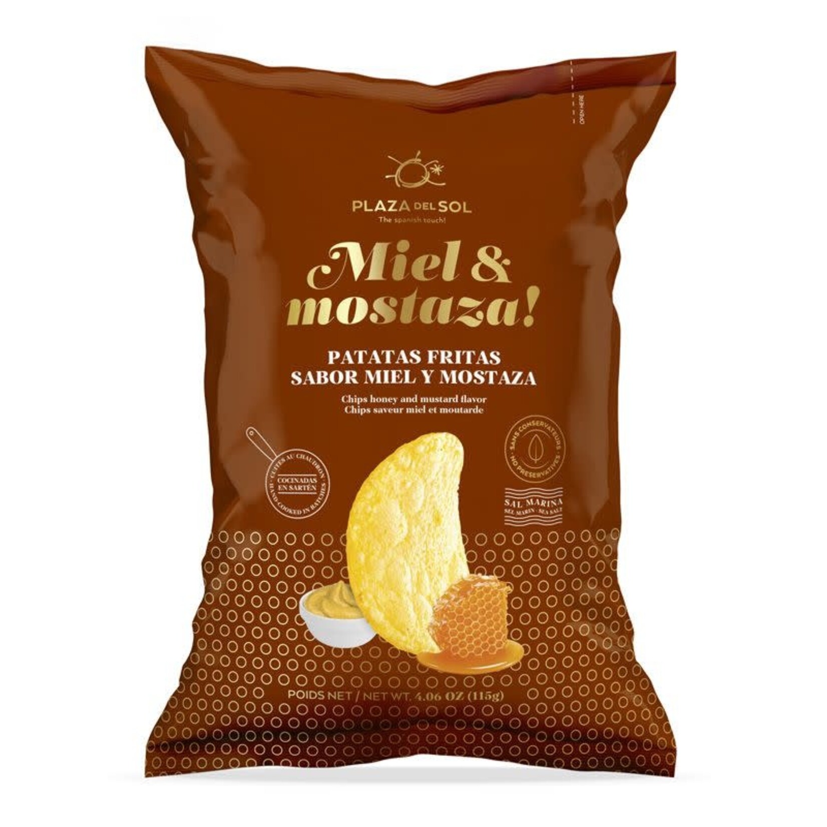 Plaza del Sol Miel & Mostaza Chips 115g