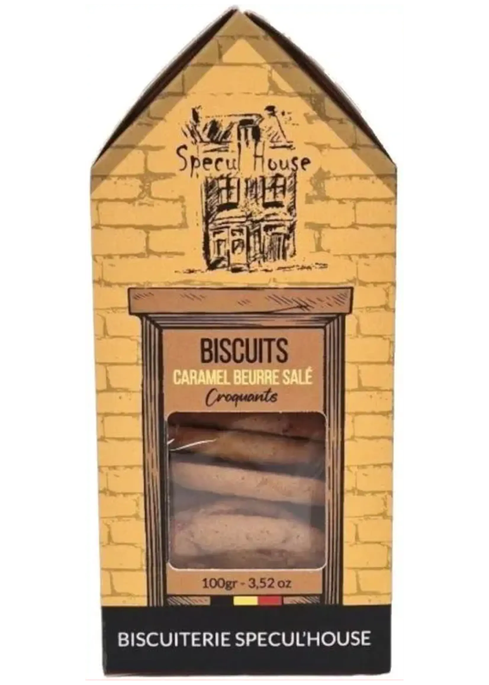 Specul'House Koekjes Gezouten Karamel Huisje 100g
