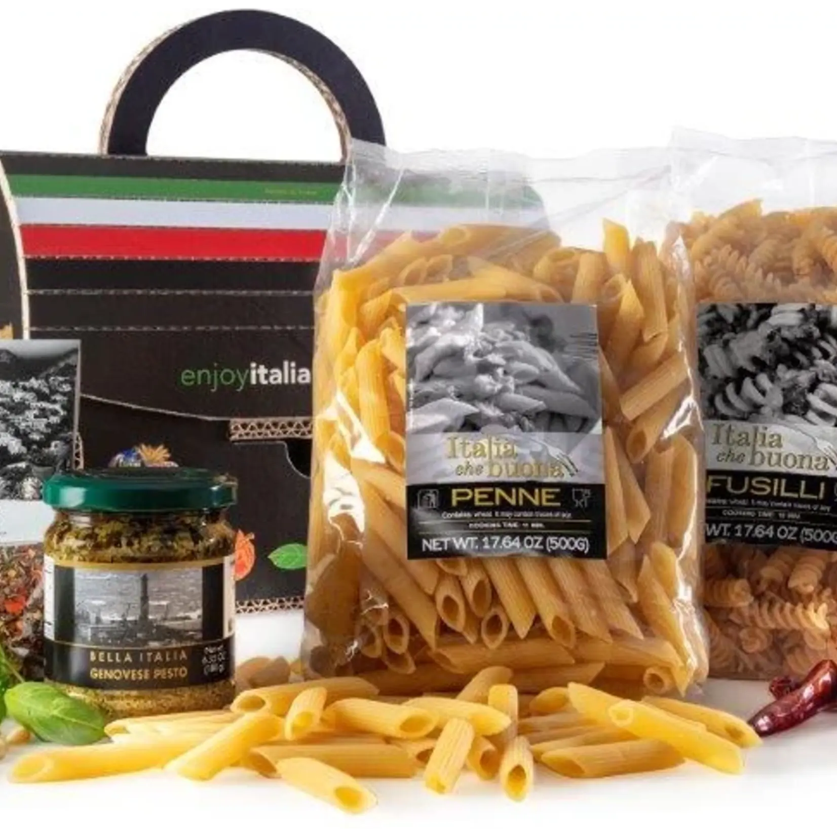 Bella Italia Pasta Koffertje XL Rood Giftset 1280g