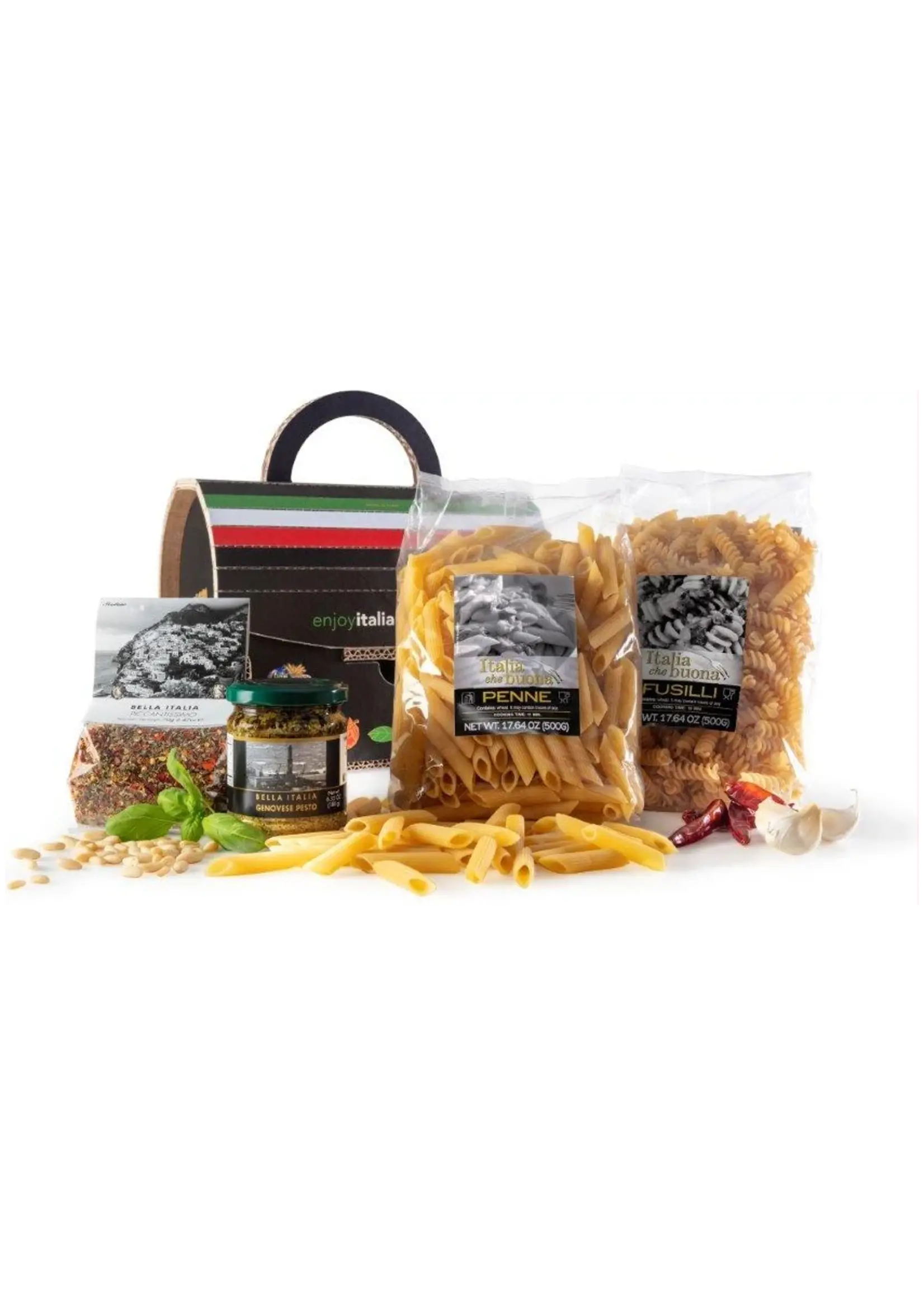 Bella Italia Pasta Koffertje XL Rood Giftset 1280g