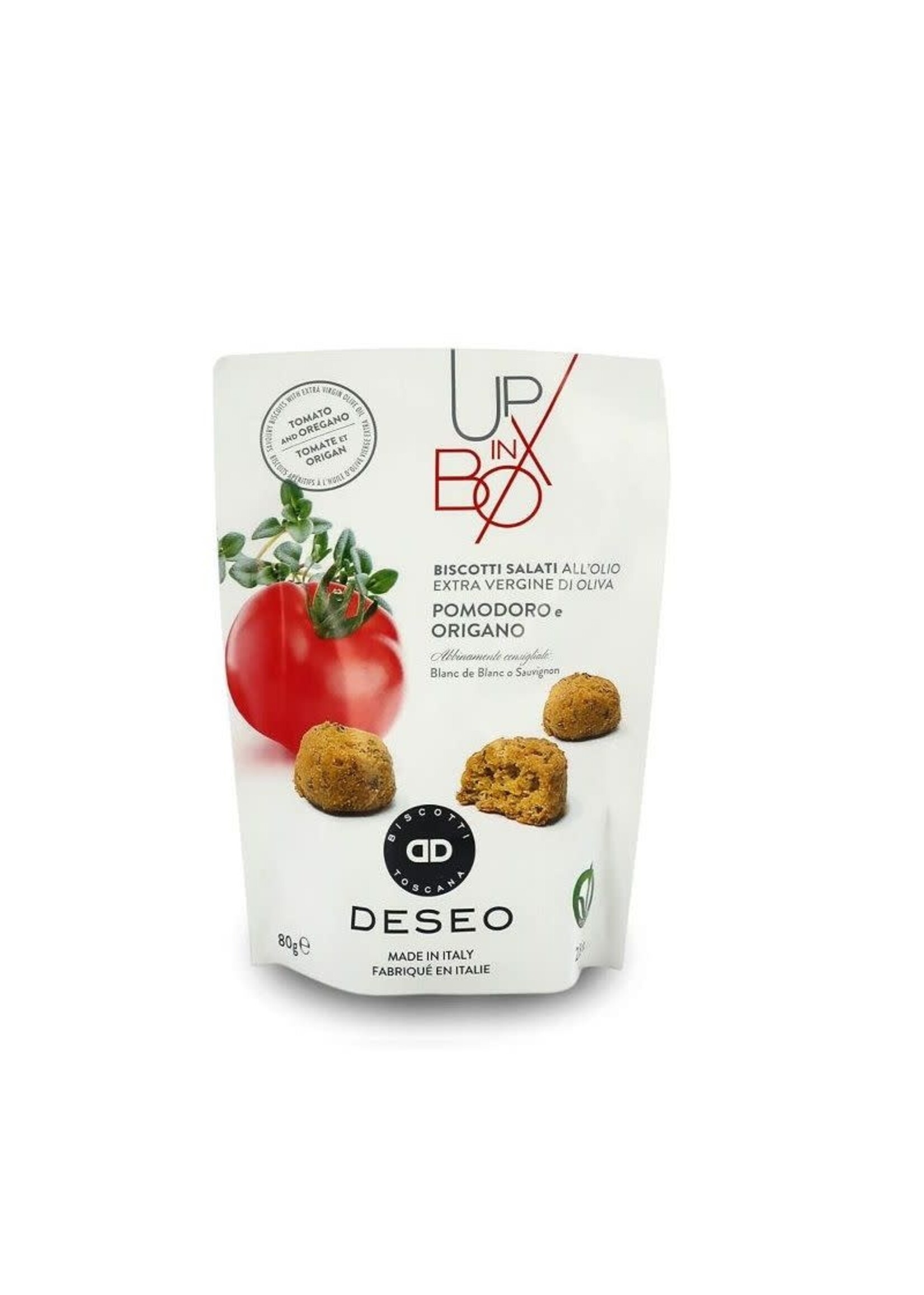 Deseo Biscotti Salati Pomodoro e Origano 80g