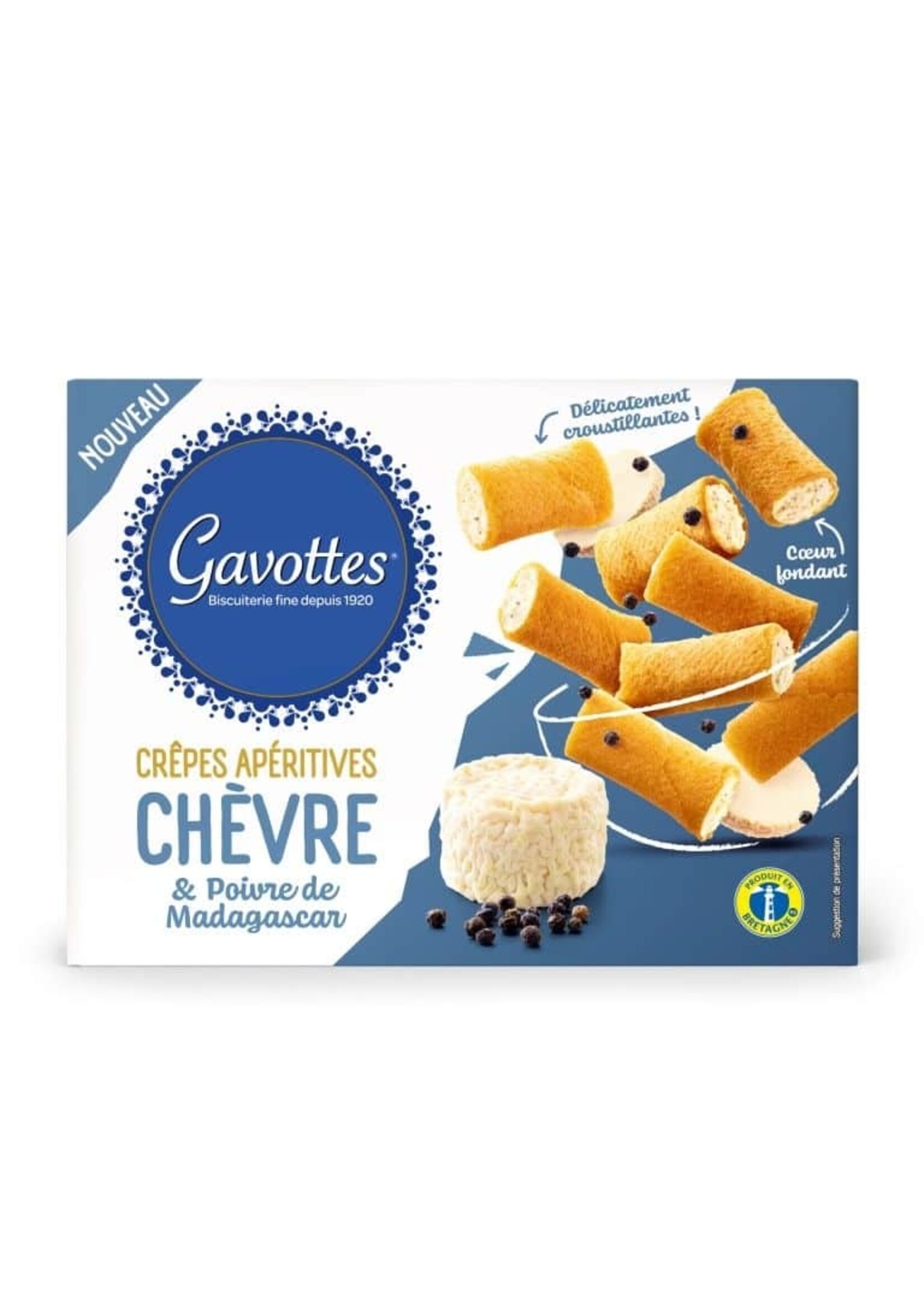 Gavottes Crêpes Apéritives Chèvre & Poivre 80g