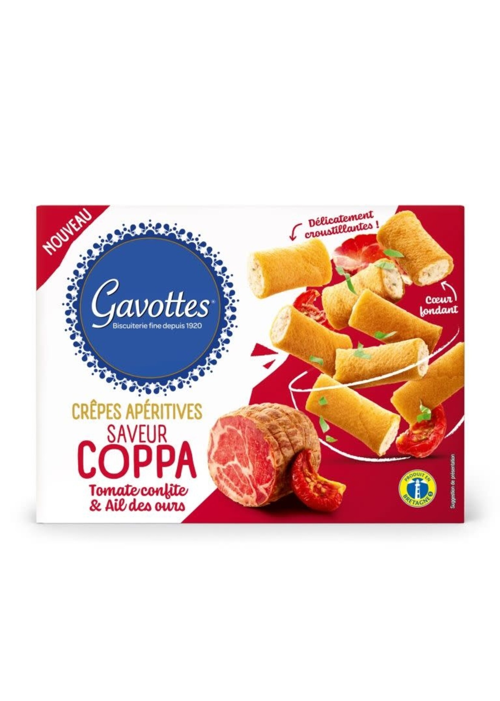 Gavottes Crêpes Apéritives Coppa, Tomate & Ail 80g