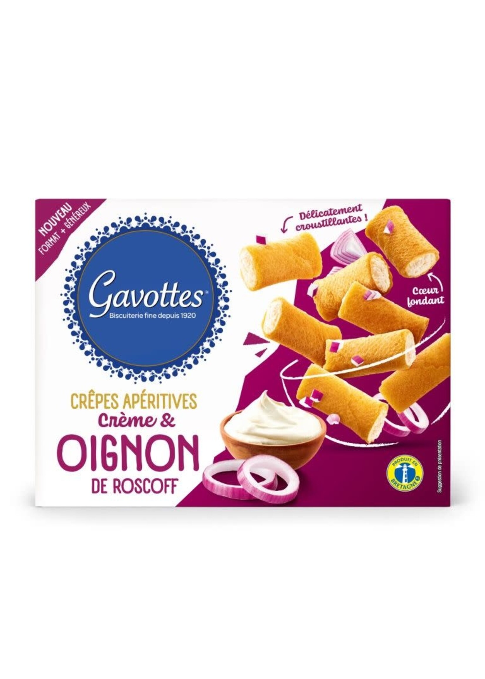Gavottes Crêpes Apéritives Crème & Oignon de Roscoff 80g