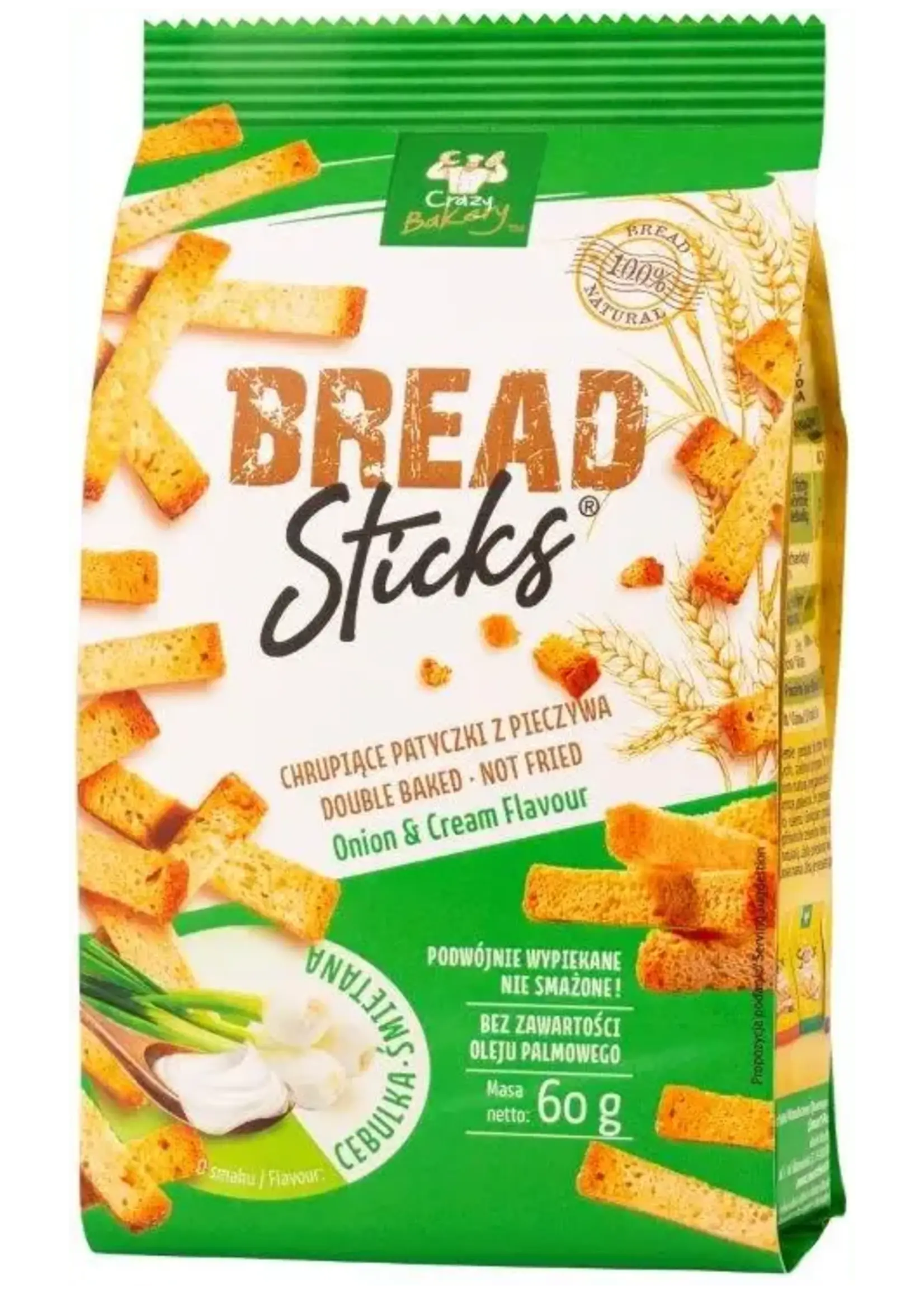 Bread Sticks Onion & Cream Flavour 60g