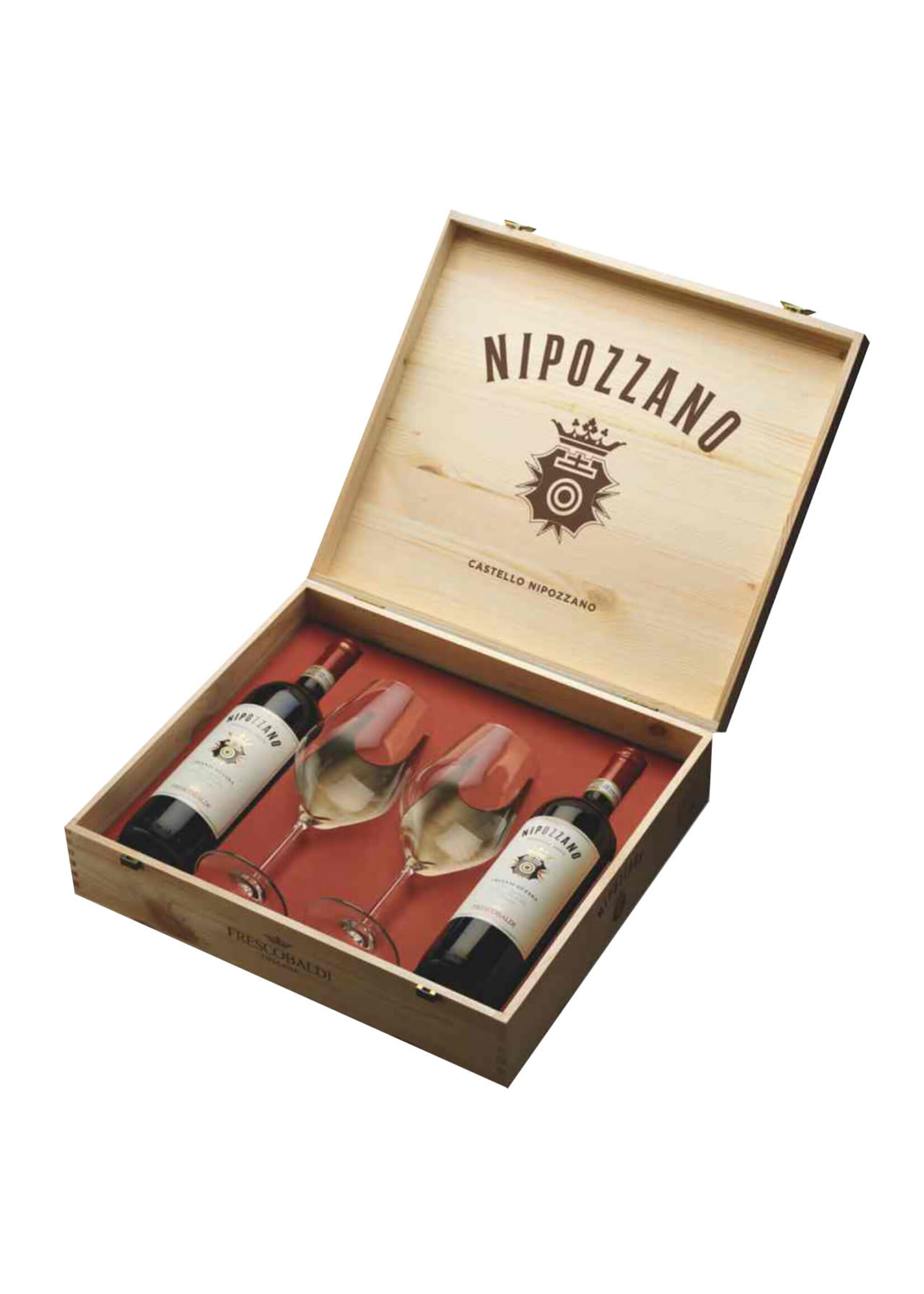 Nipozzano Chianti Rufina 2020 2 Flessen + 2 Glazen Kist 13,5% 150cl