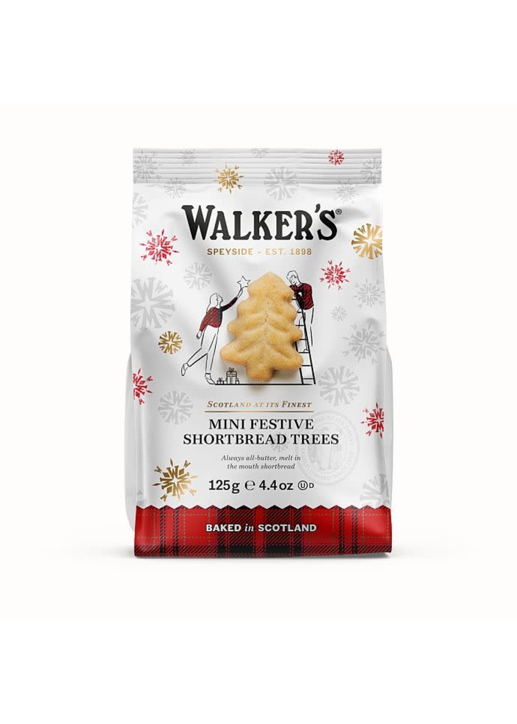 Walker's Mini Festive Shortbread Trees 125g