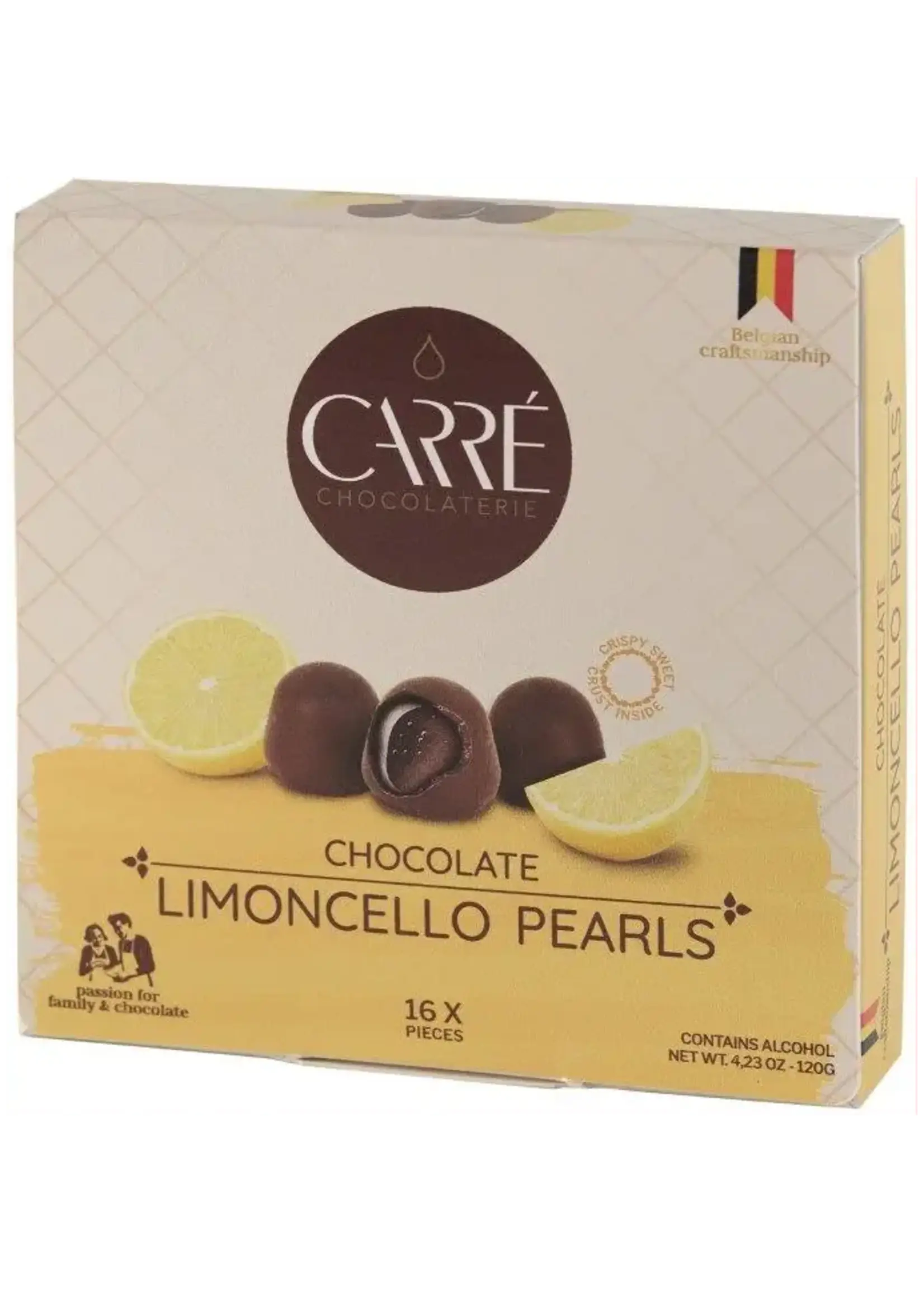 Carré Chocolate Limoncello Pearls 120g