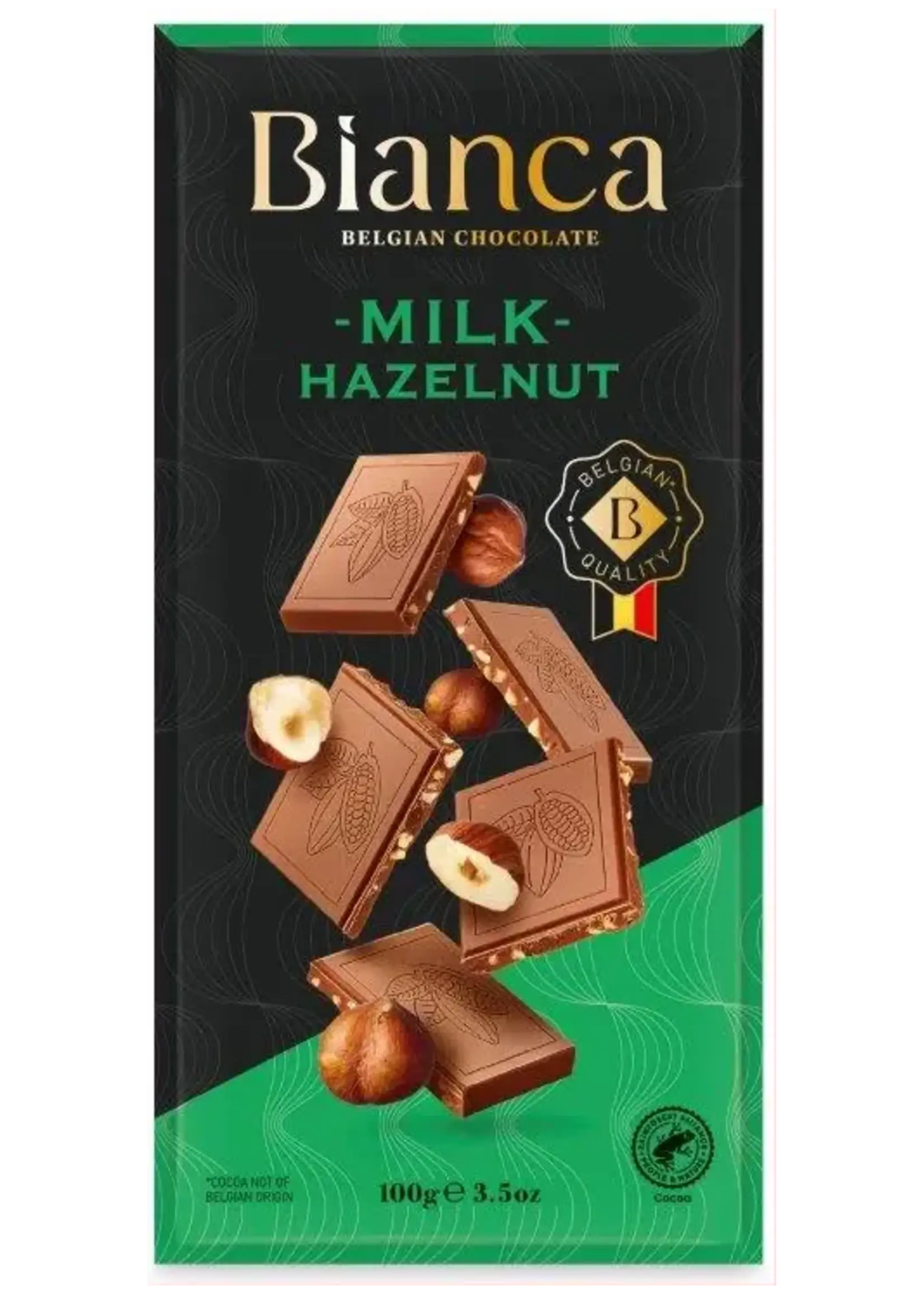 Bianca Chocolade Tablet Melk Hazelnoot 100g