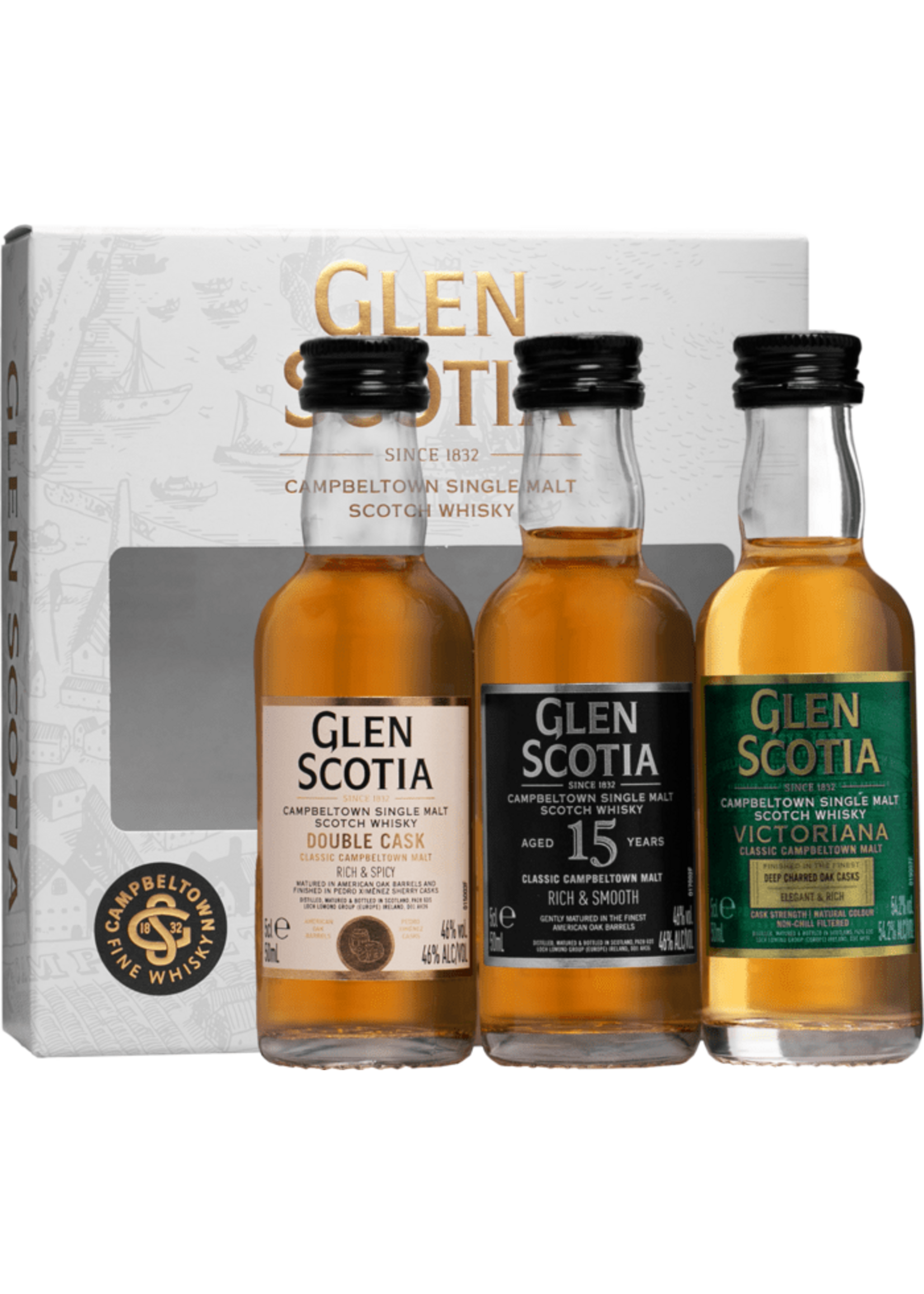 Glen Scotia Miniset 3x5cl 54,2% 15cl