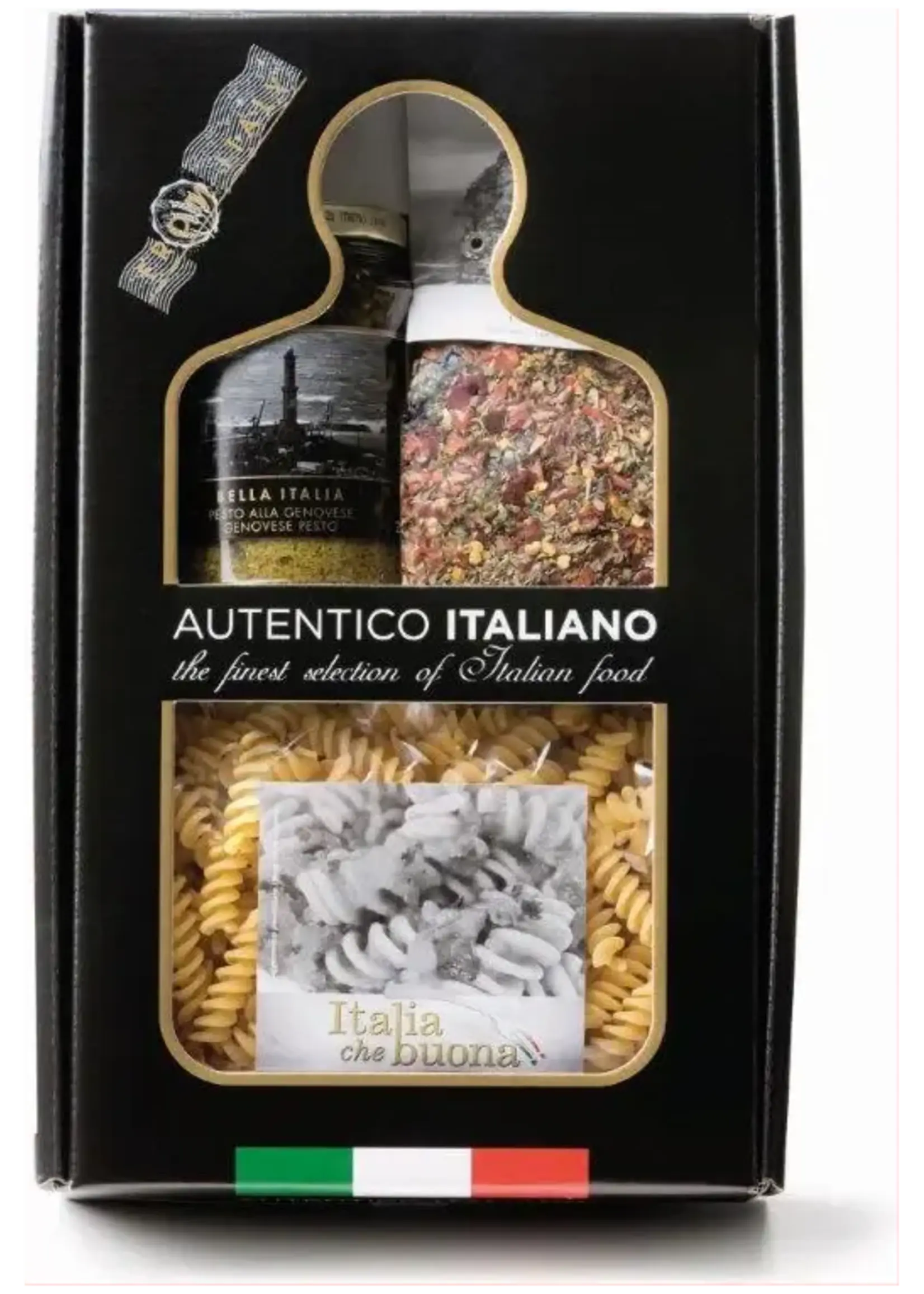 Bella Italia Fusilli 500g, Pesto & Kruiden Giftset