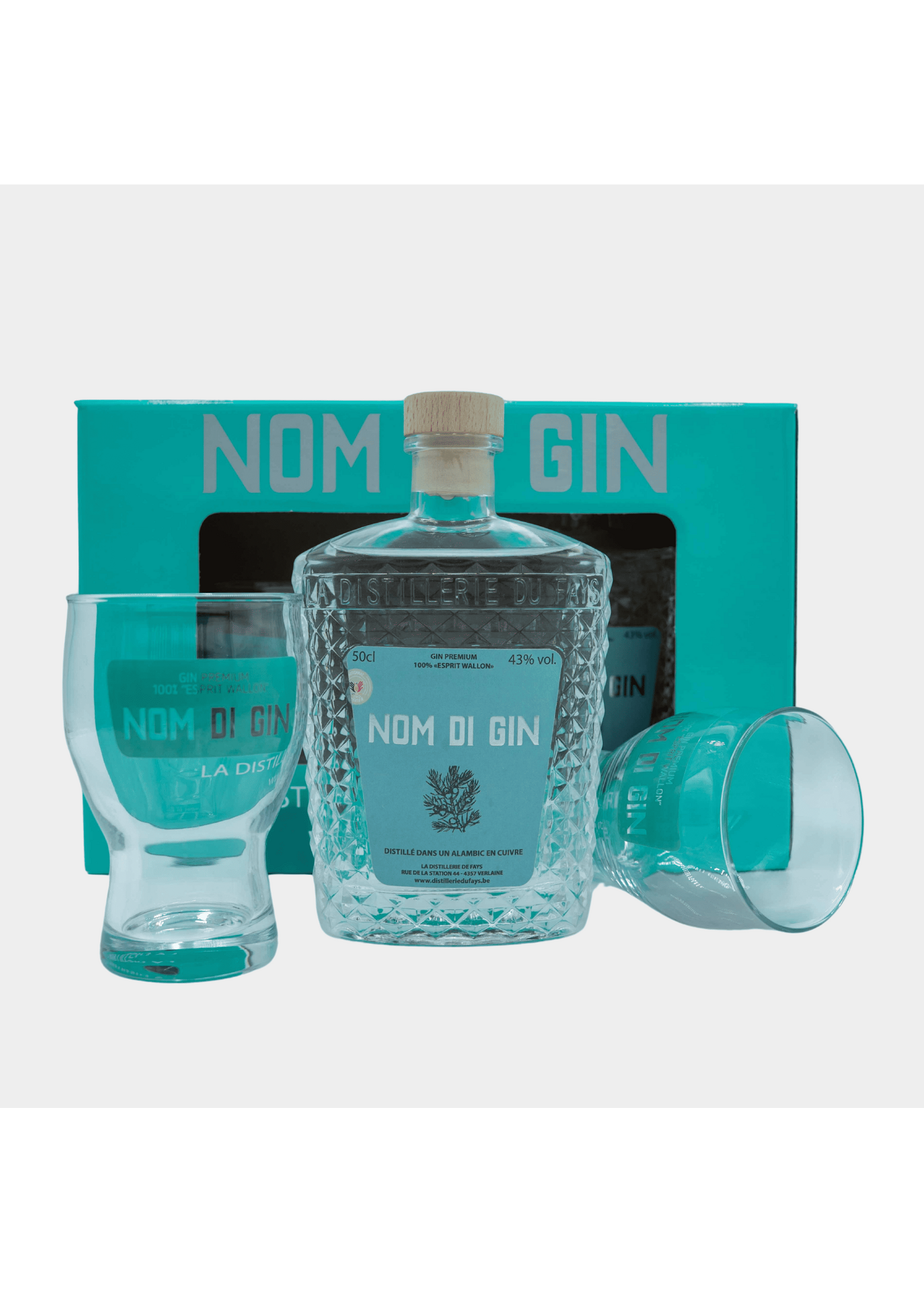 Nom Di Gin + 2 Glasses Giftbox 43% 50cl