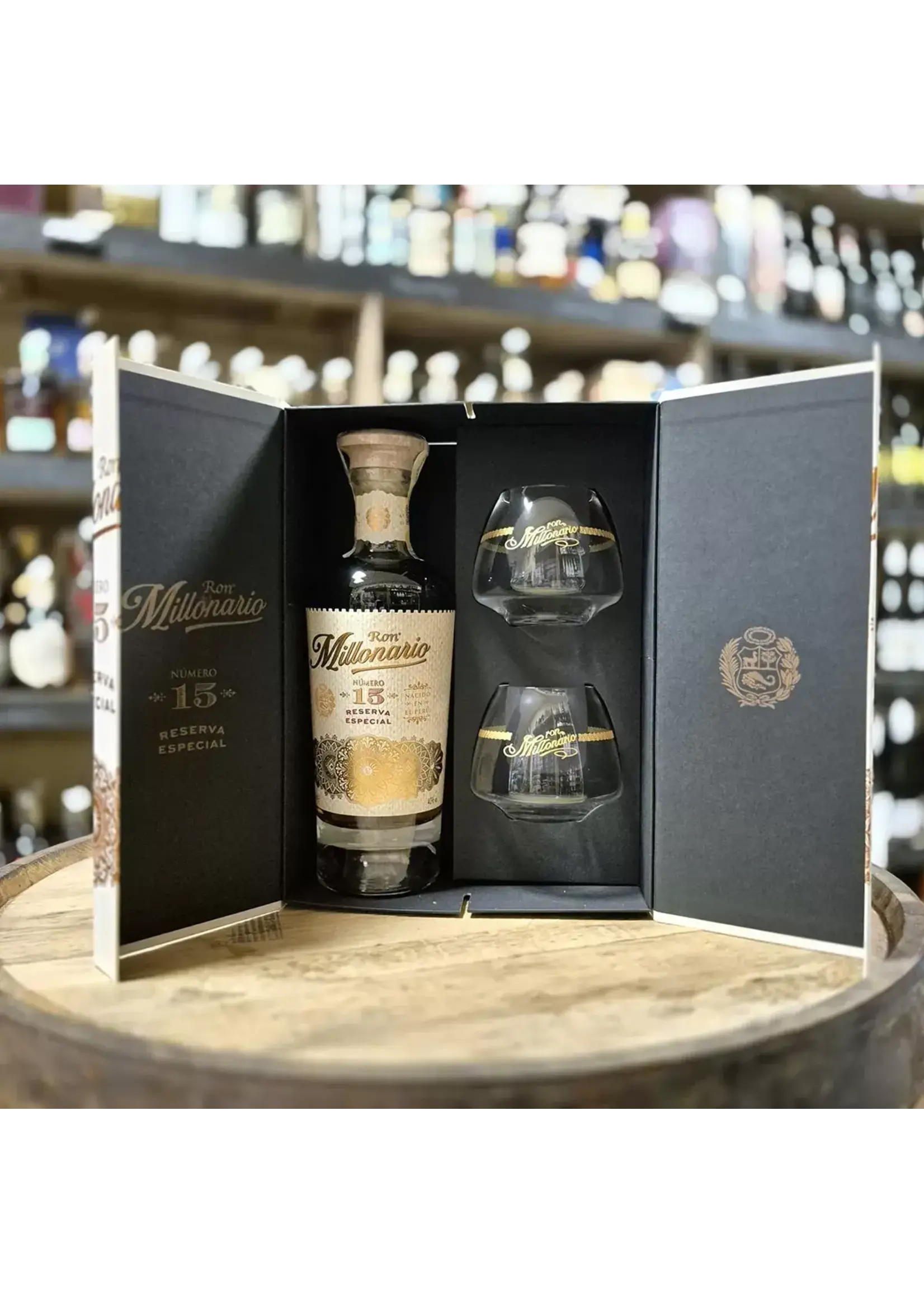 Millonario 15Y Reserva Especial + 2 Glazen Giftpack 40% 70cl