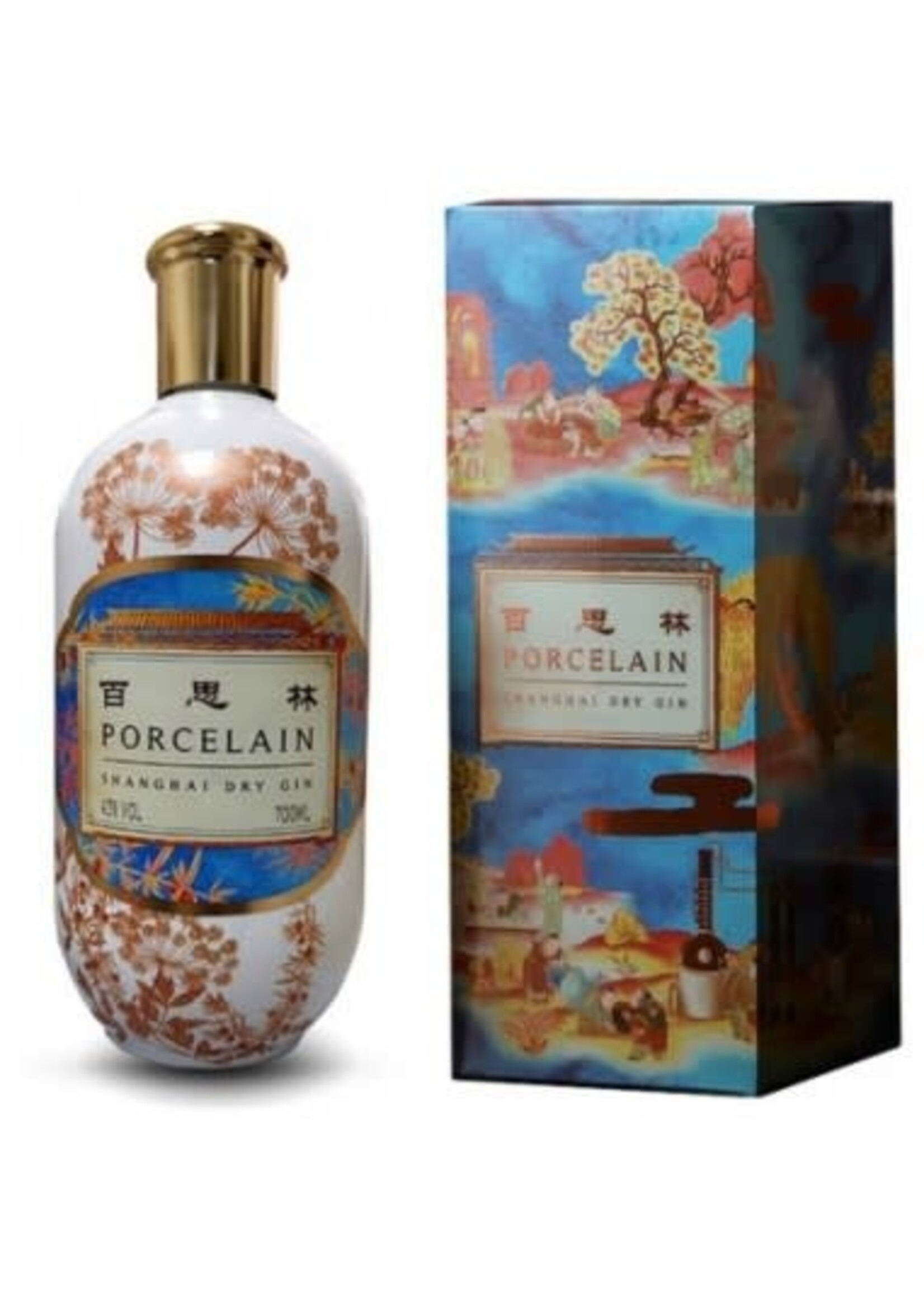 Porcelain Shanghai Dry Gin 43% 70cl